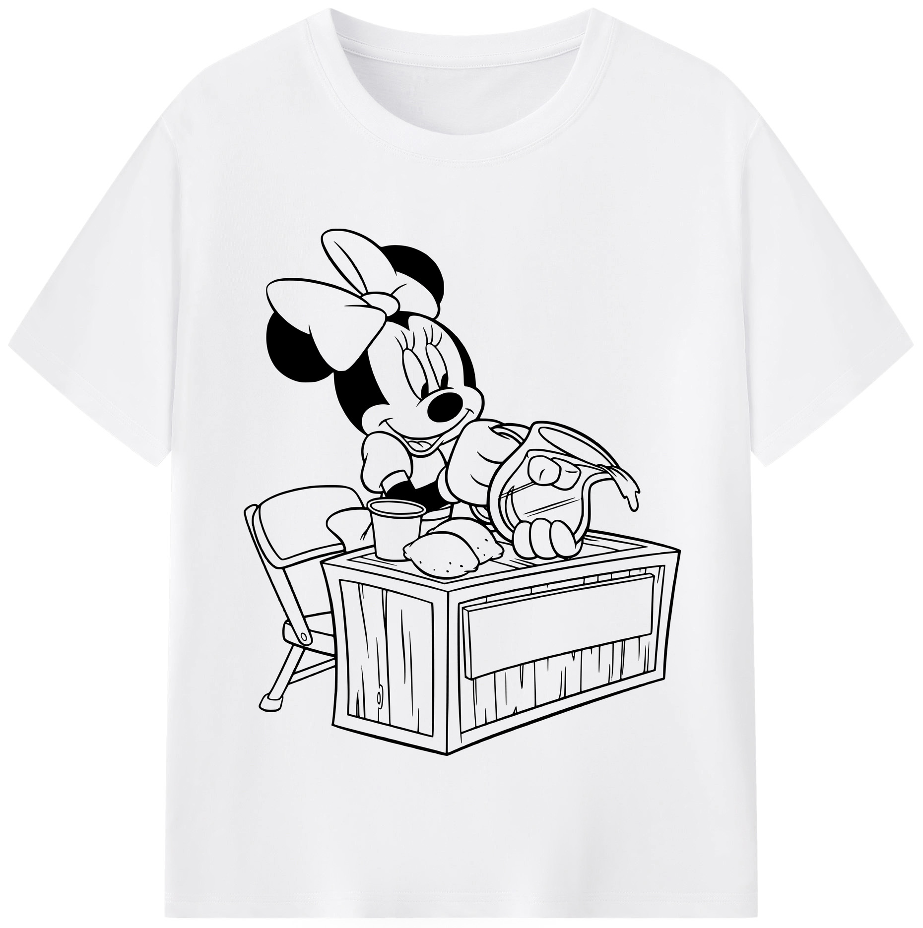（画像用） ミッキーマウス Mickey Mouse 綿100％半袖Tシャツ（フロントプリント）
