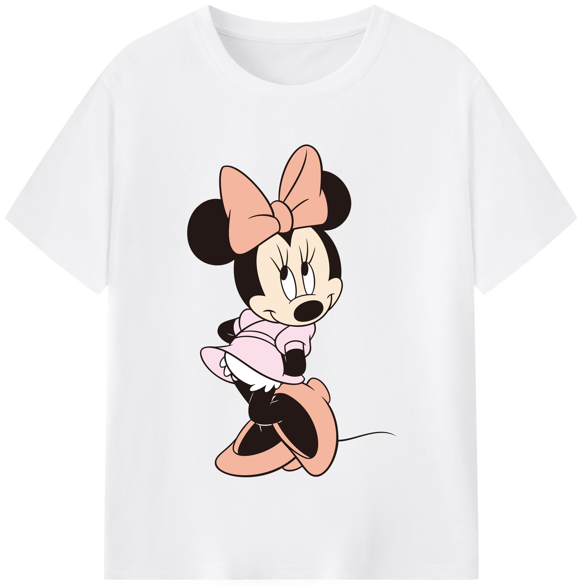 （画像用） ミッキーマウス Mickey Mouse 綿100％半袖Tシャツ（フロントプリント）