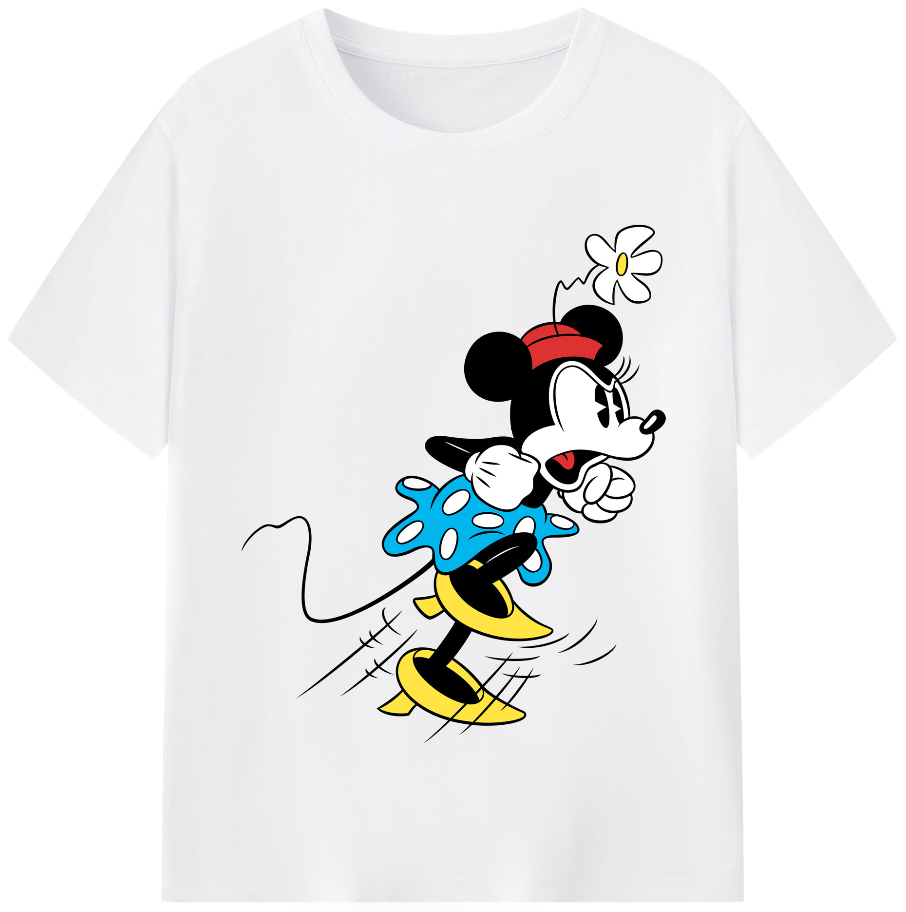 （画像用） ミッキーマウス Mickey Mouse 綿100％半袖Tシャツ（フロントプリント）