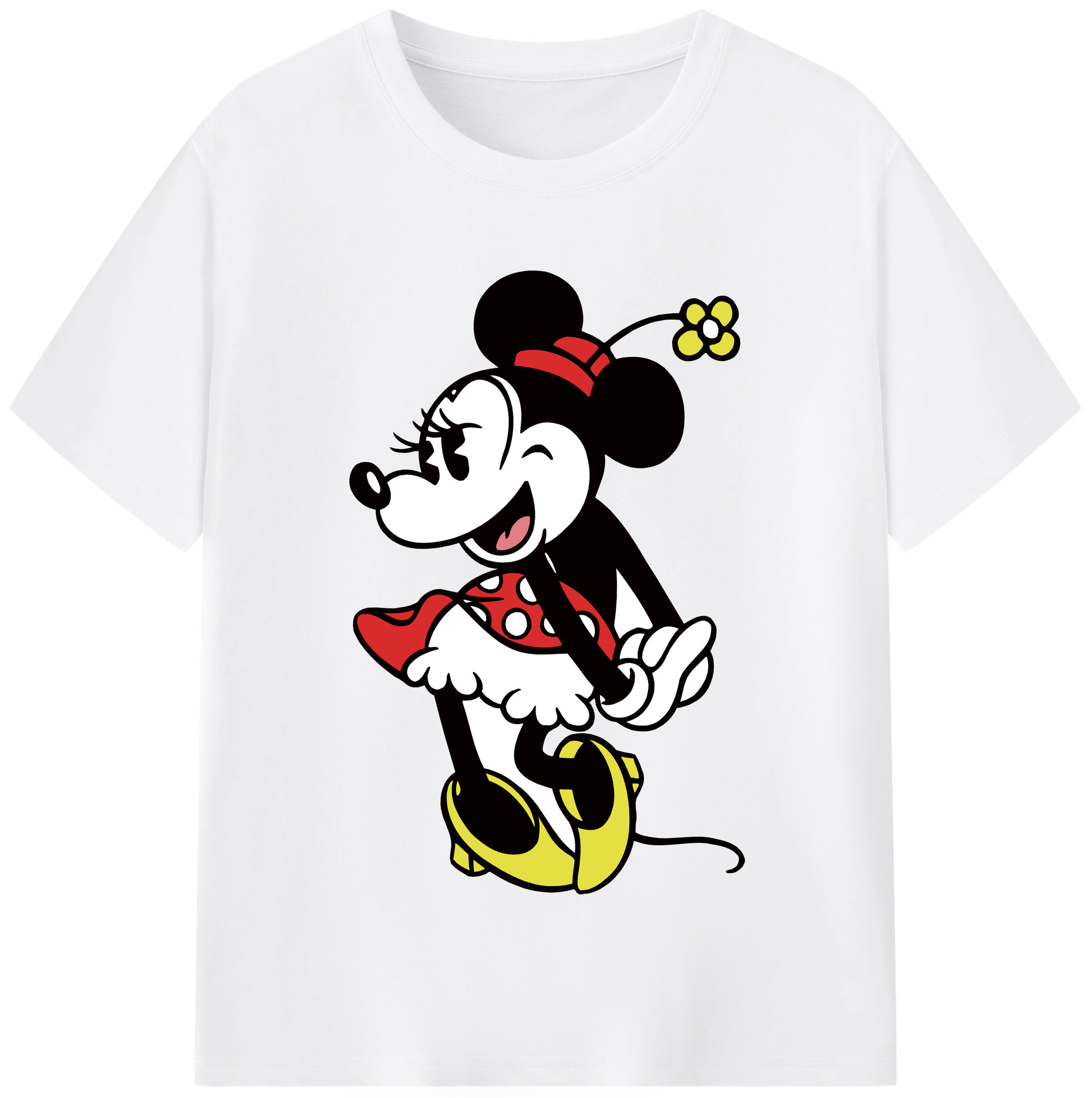 （画像用） ミッキーマウス Mickey Mouse 綿100％半袖Tシャツ（フロントプリント）