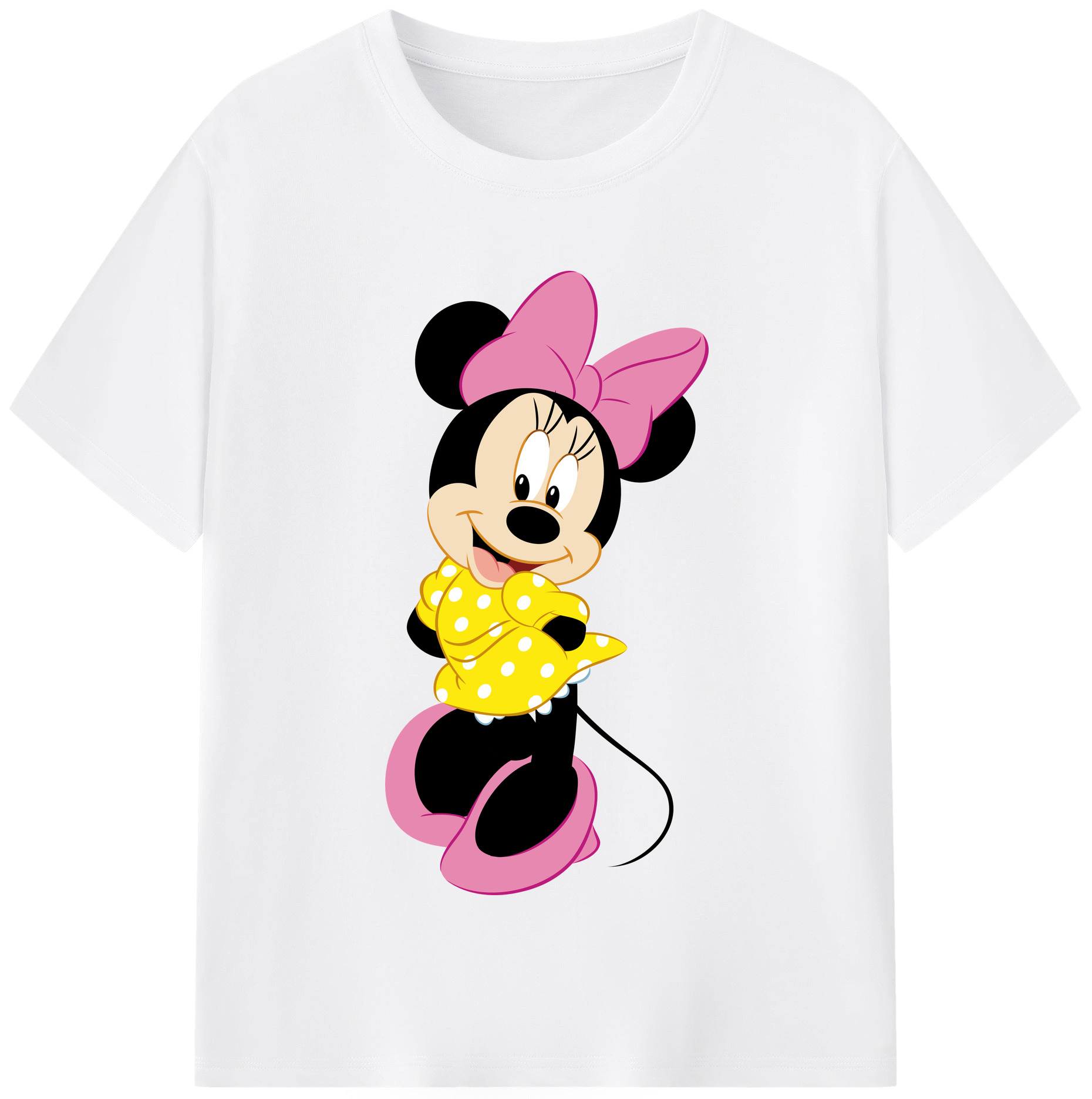 （画像用） ミッキーマウス Mickey Mouse 綿100％半袖Tシャツ（フロントプリント）