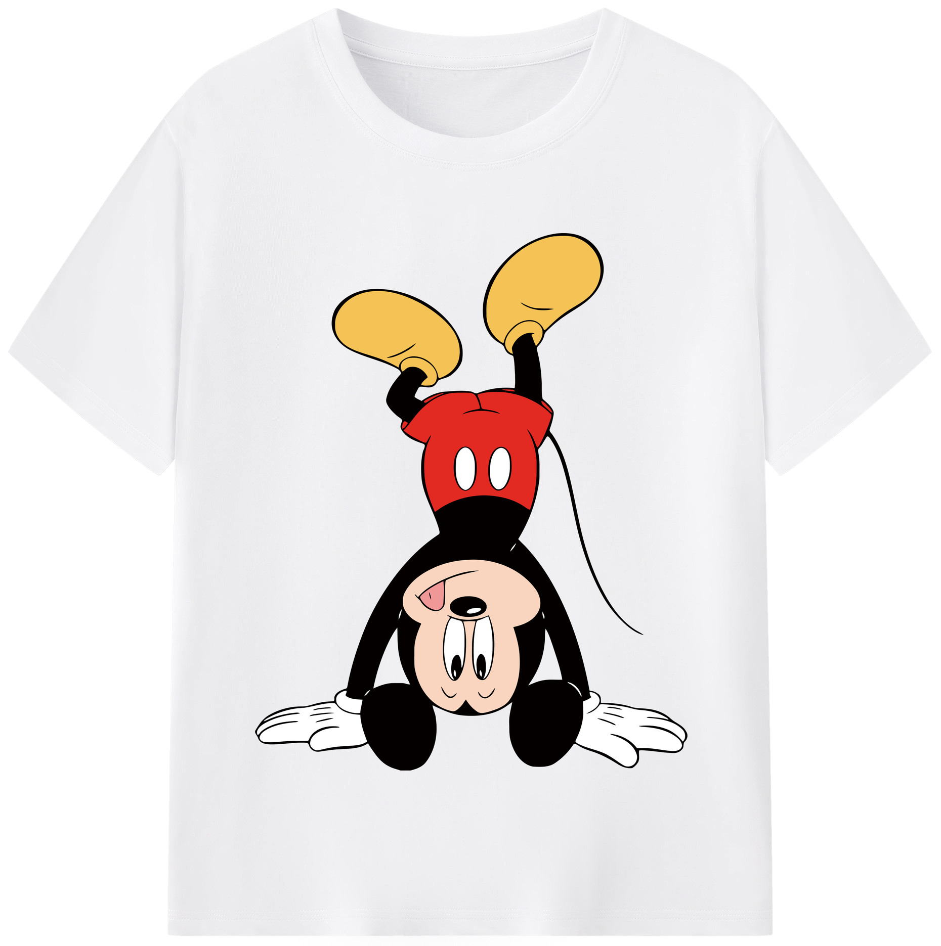 （画像用） ミッキーマウス Mickey Mouse 綿100％半袖Tシャツ（フロントプリント）