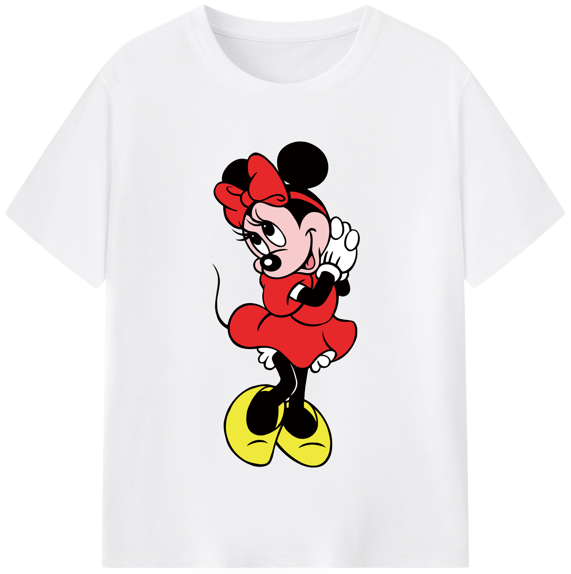 （画像用） ミッキーマウス Mickey Mouse 綿100％半袖Tシャツ（フロントプリント）