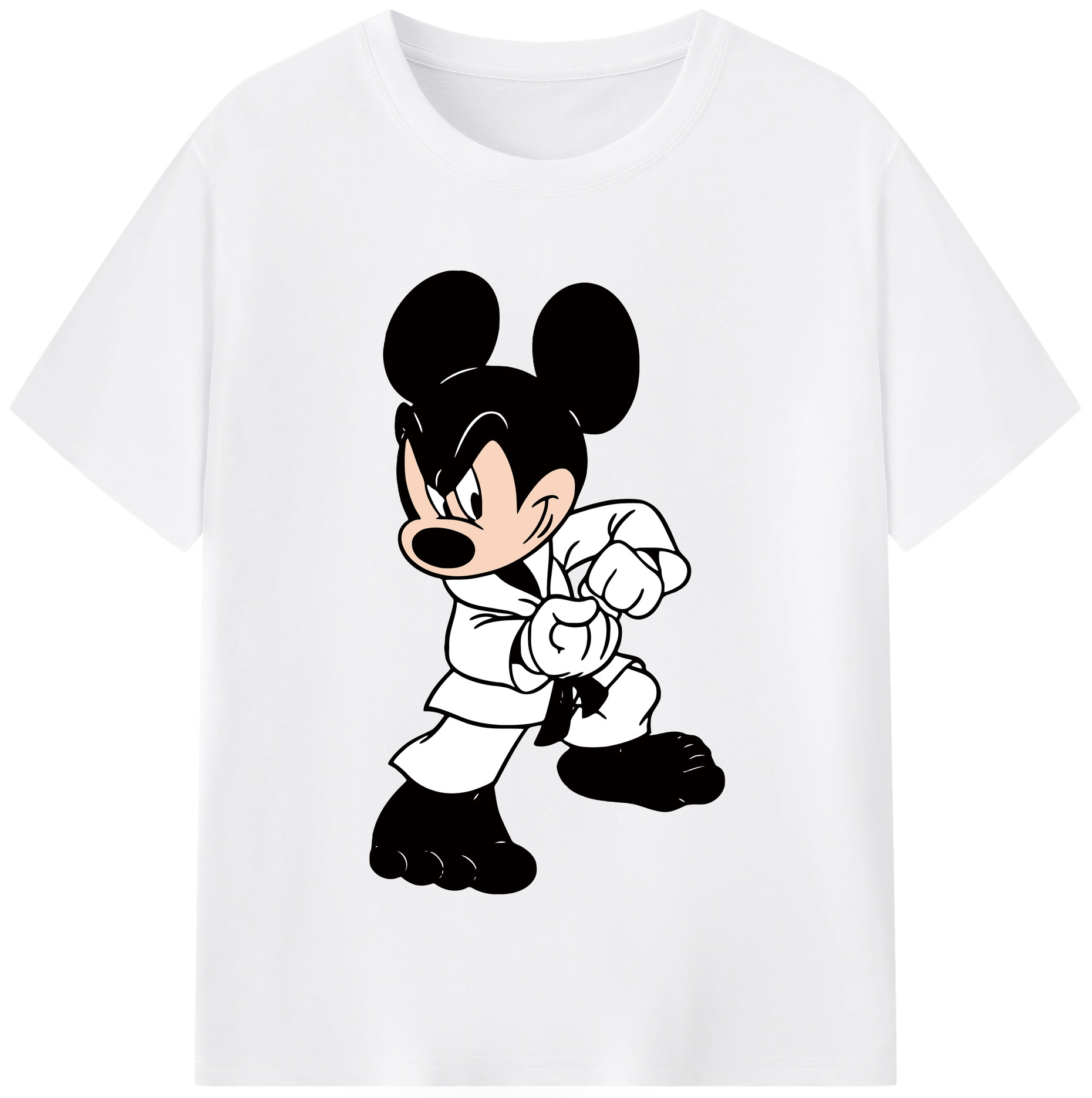 （画像用） ミッキーマウス Mickey Mouse 綿100％半袖Tシャツ（フロントプリント）
