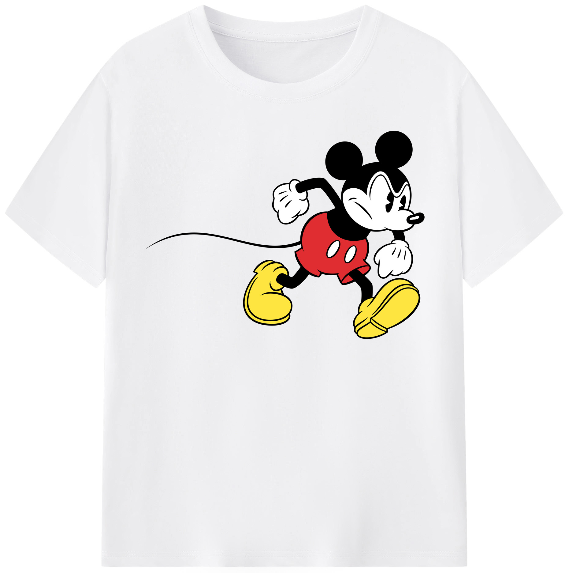 （画像用） ミッキーマウス Mickey Mouse 綿100％半袖Tシャツ（フロントプリント）