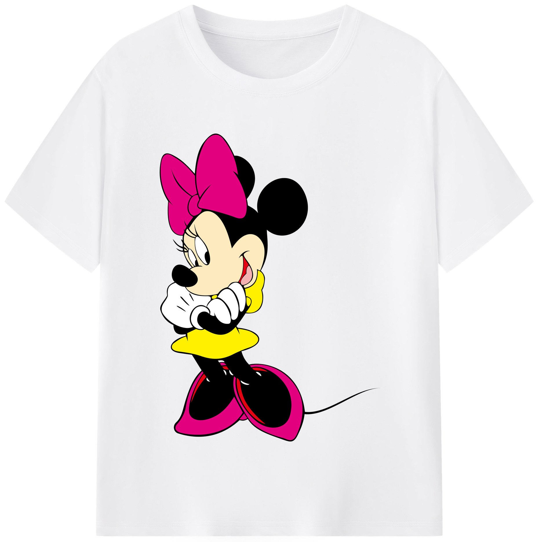 （画像用） ミッキーマウス Mickey Mouse 綿100％半袖Tシャツ（フロントプリント）