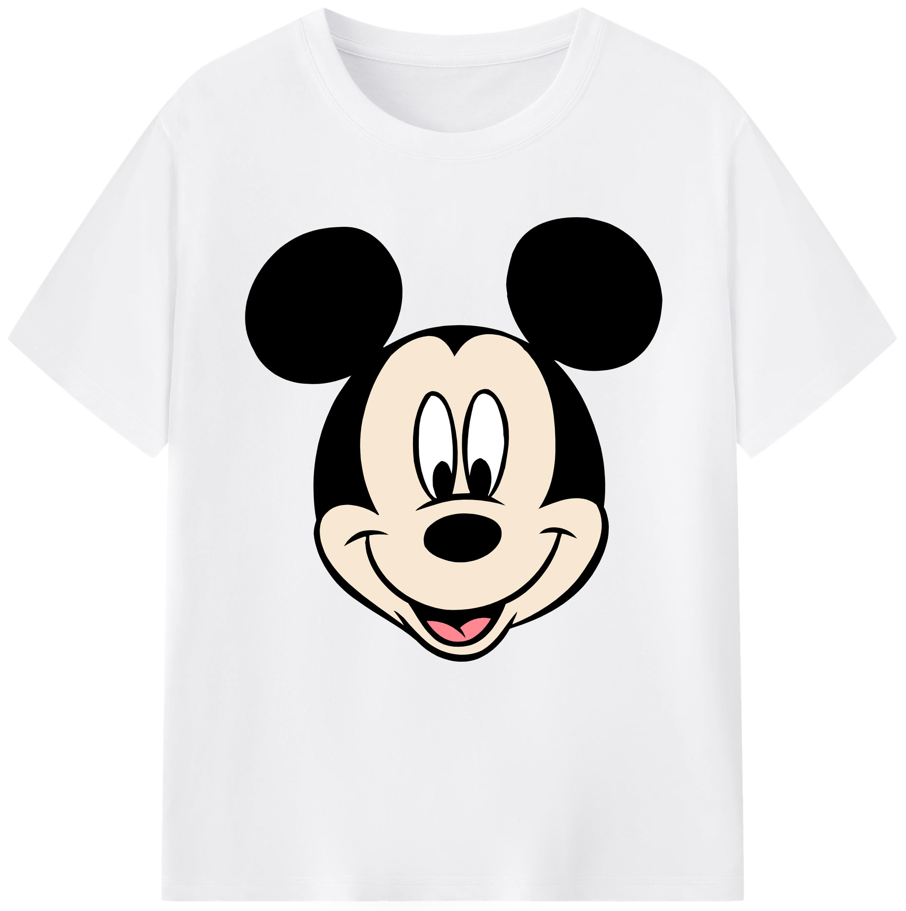 （画像用） ミッキーマウス Mickey Mouse 綿100％半袖Tシャツ（フロントプリント）