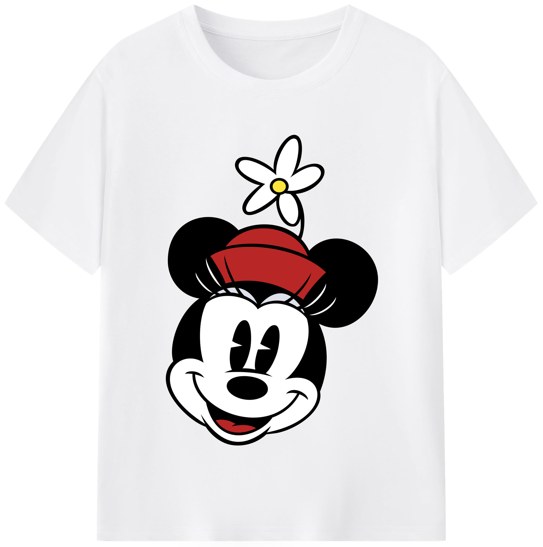 （画像用） ミッキーマウス Mickey Mouse 綿100％半袖Tシャツ（フロントプリント）