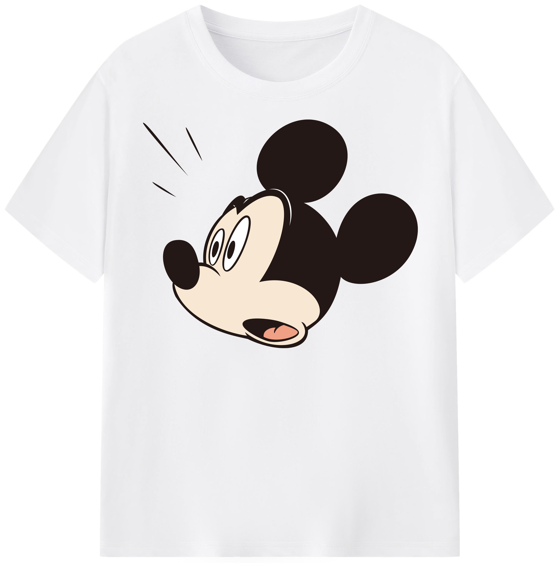 （画像用） ミッキーマウス Mickey Mouse 綿100％半袖Tシャツ（フロントプリント）