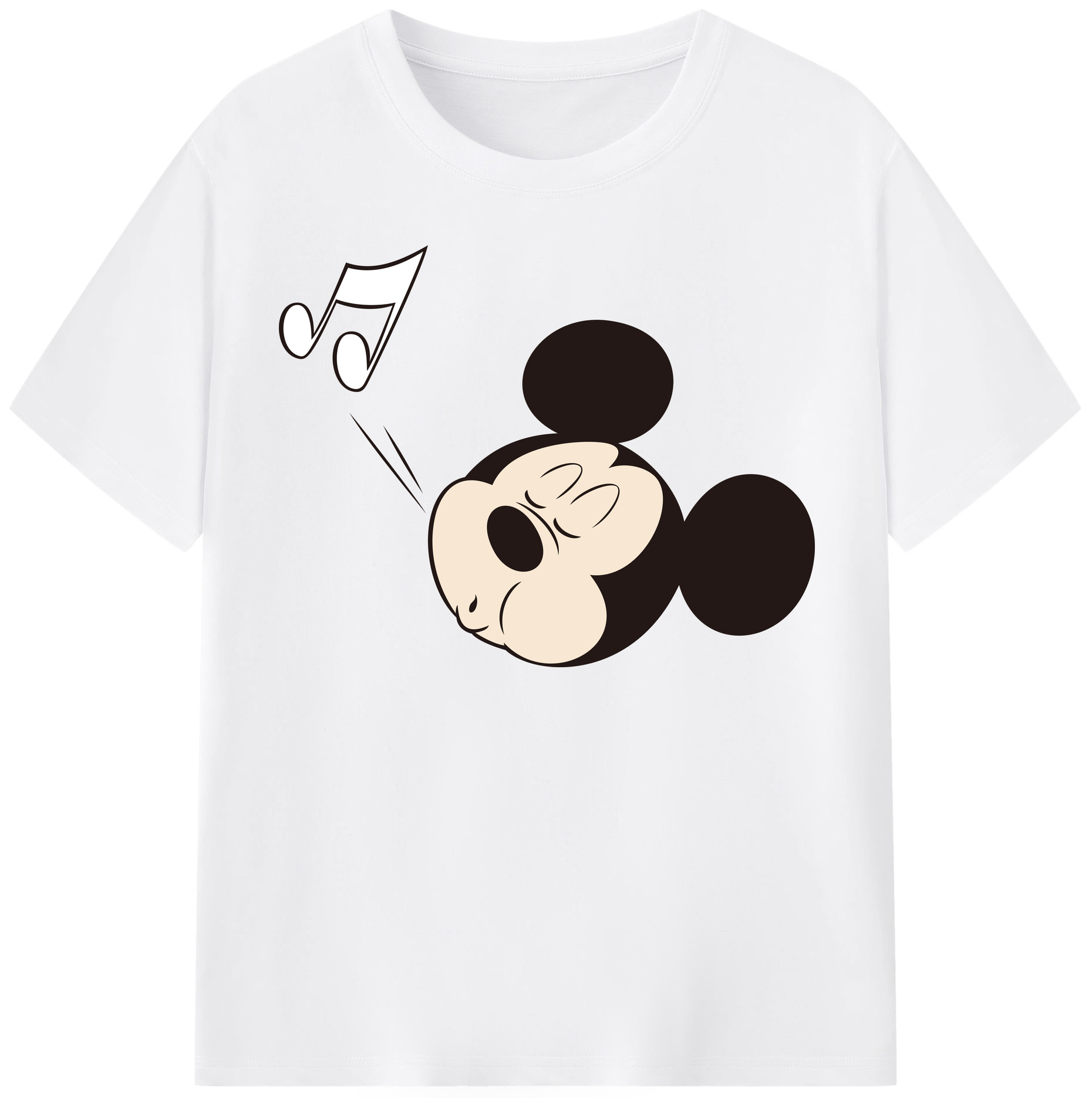 （画像用） ミッキーマウス Mickey Mouse 綿100％半袖Tシャツ（フロントプリント）