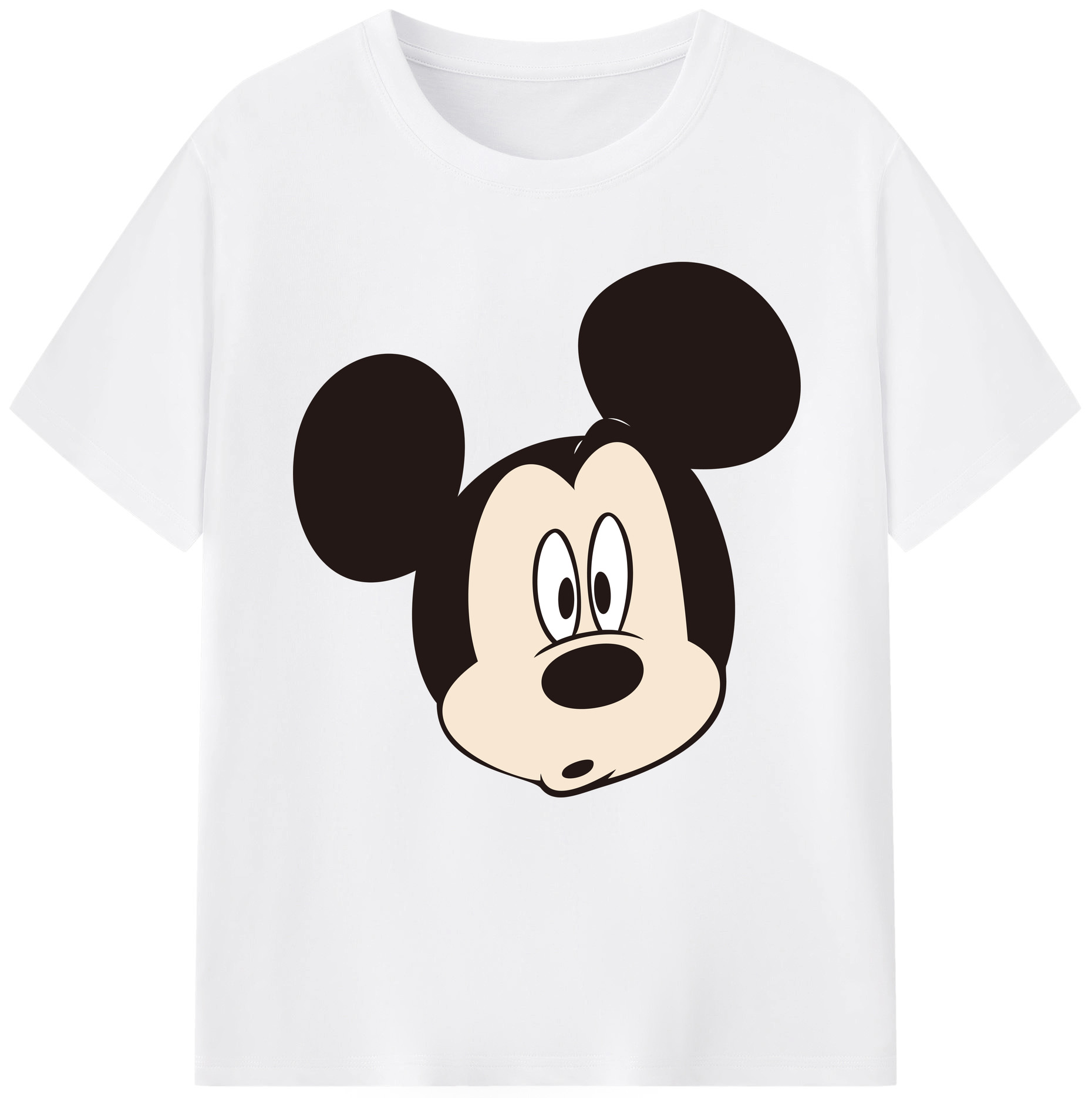 （画像用） ミッキーマウス Mickey Mouse 綿100％半袖Tシャツ（フロントプリント）