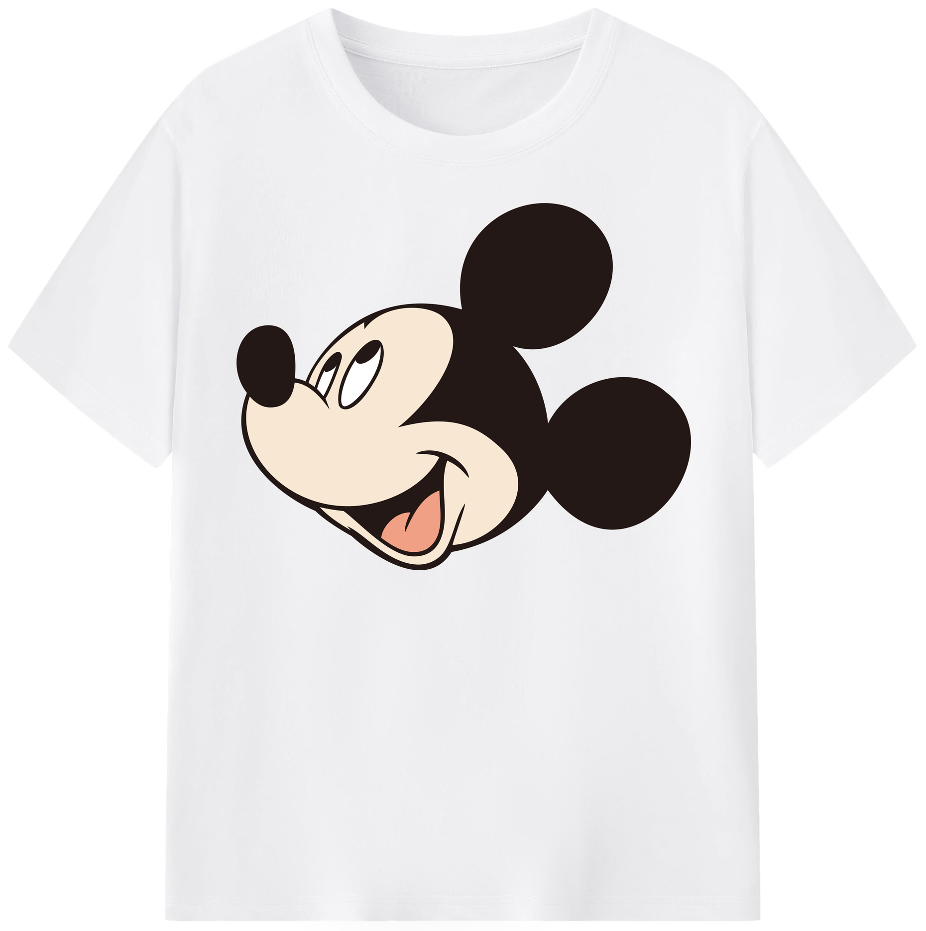 （画像用） ミッキーマウス Mickey Mouse 綿100％半袖Tシャツ（フロントプリント）