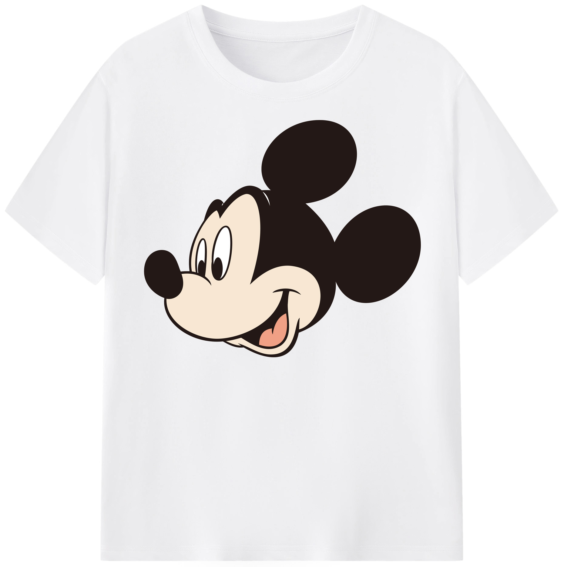 （画像用） ミッキーマウス Mickey Mouse 綿100％半袖Tシャツ（フロントプリント）