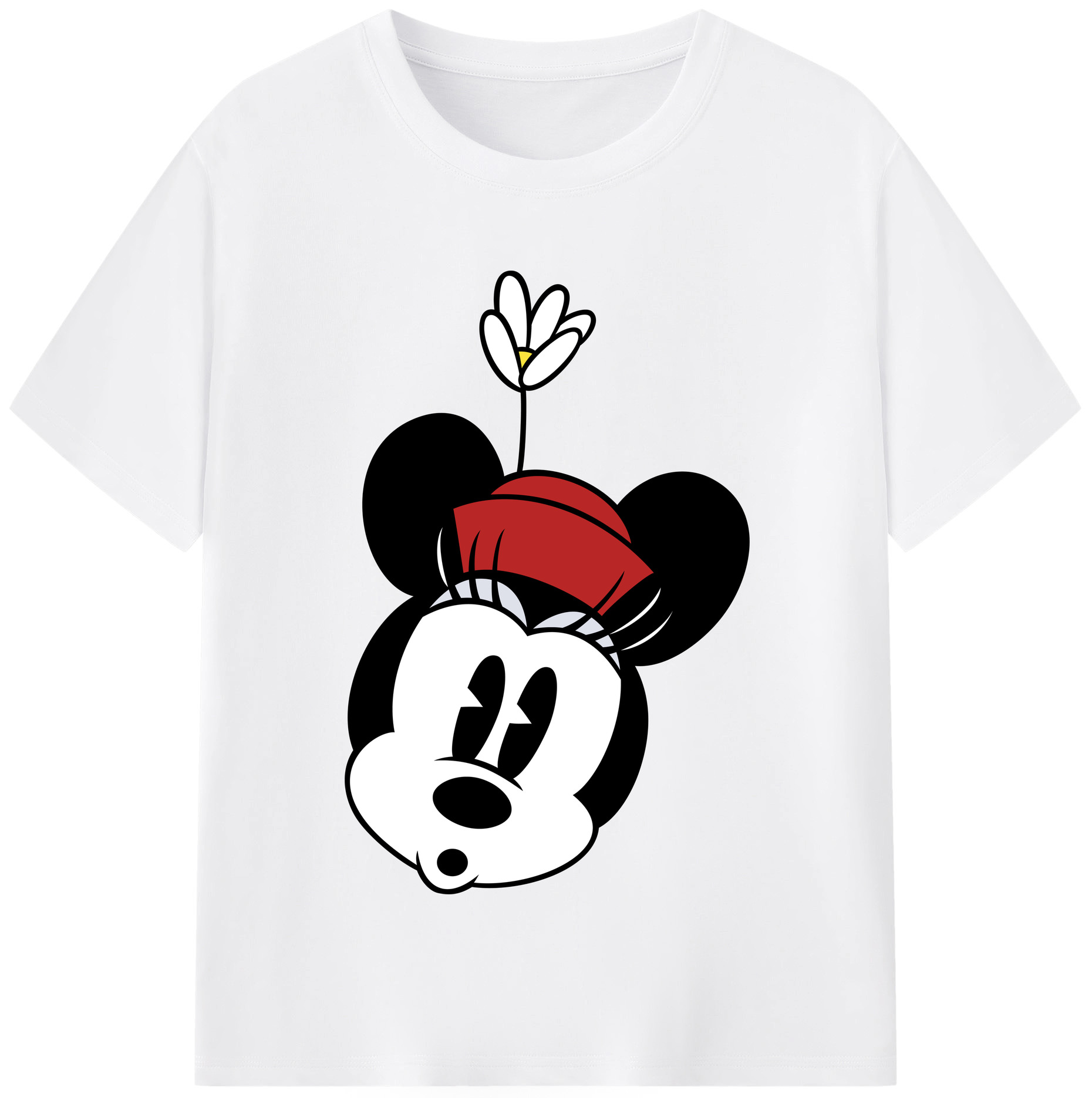（画像用） ミッキーマウス Mickey Mouse 綿100％半袖Tシャツ（フロントプリント）