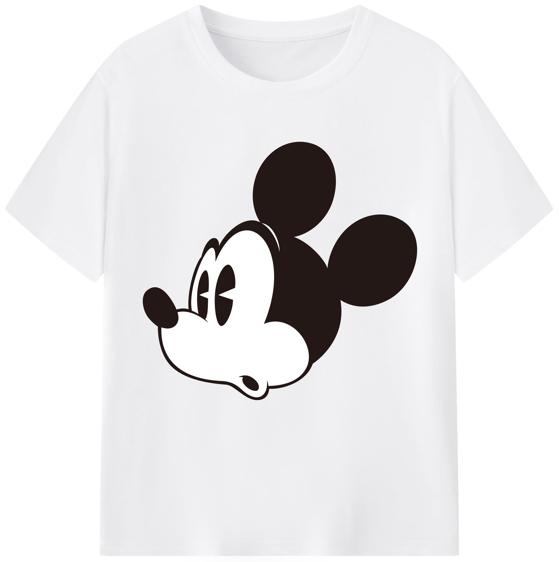 （画像用） ミッキーマウス Mickey Mouse 綿100％半袖Tシャツ（フロントプリント）