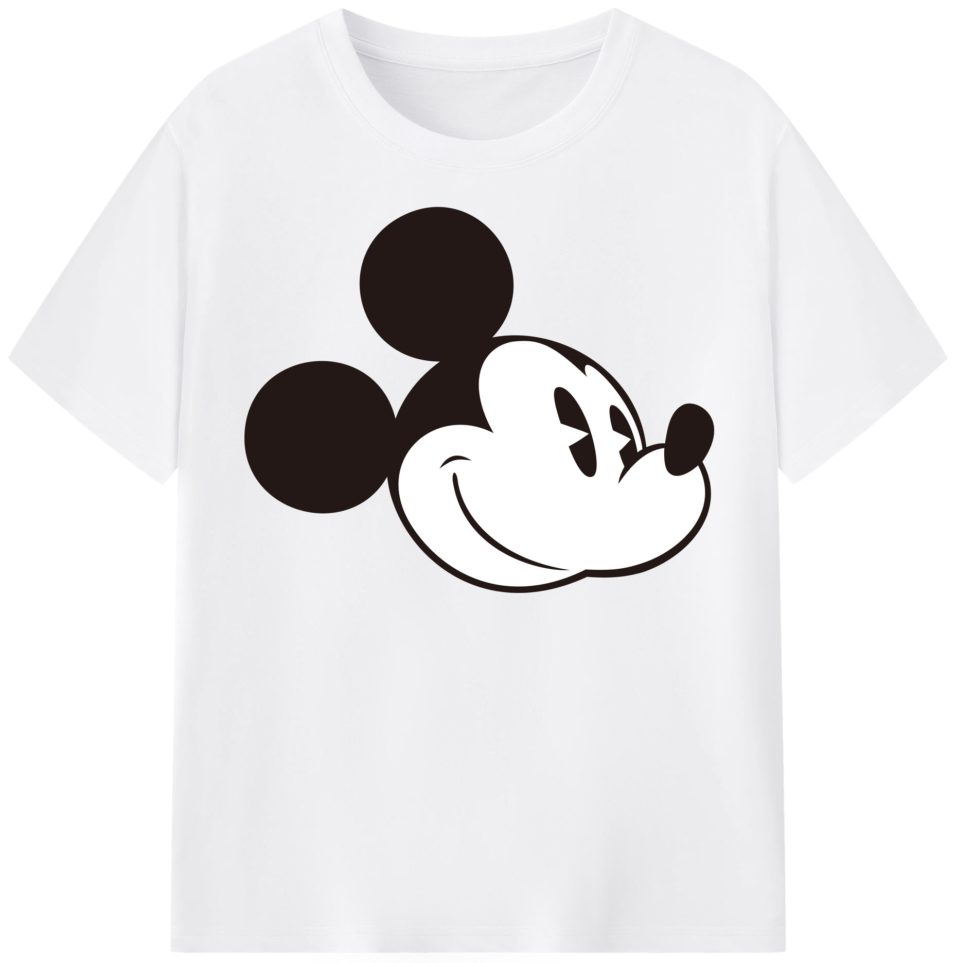 （画像用） ミッキーマウス Mickey Mouse 綿100％半袖Tシャツ（フロントプリント）