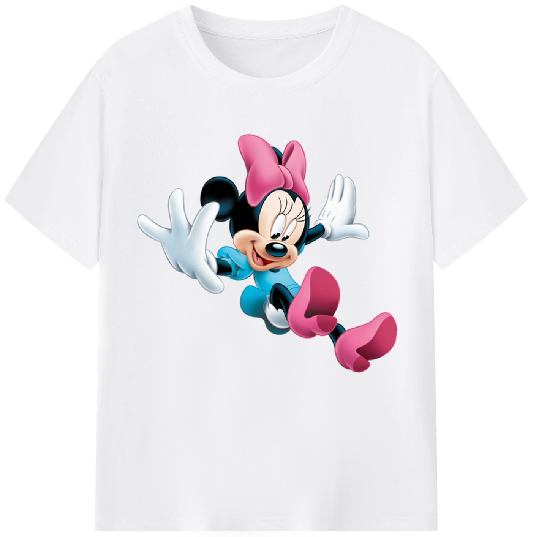（画像用） ミッキーマウス Mickey Mouse 綿100％半袖Tシャツ（フロントプリント）