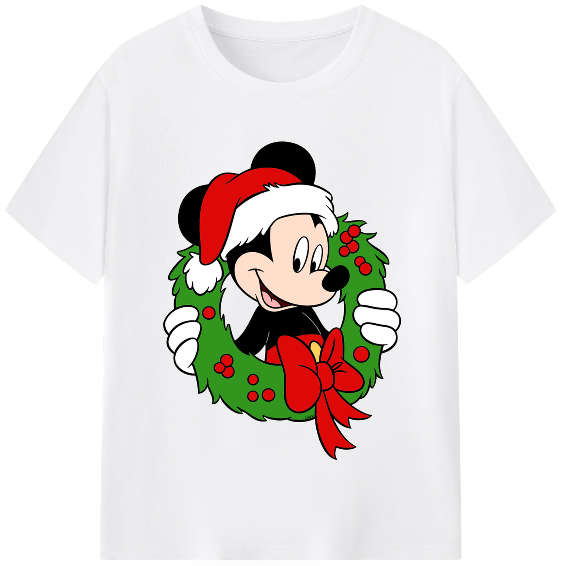 （画像用） ミッキーマウス Mickey Mouse 綿100％半袖Tシャツ（フロントプリント）