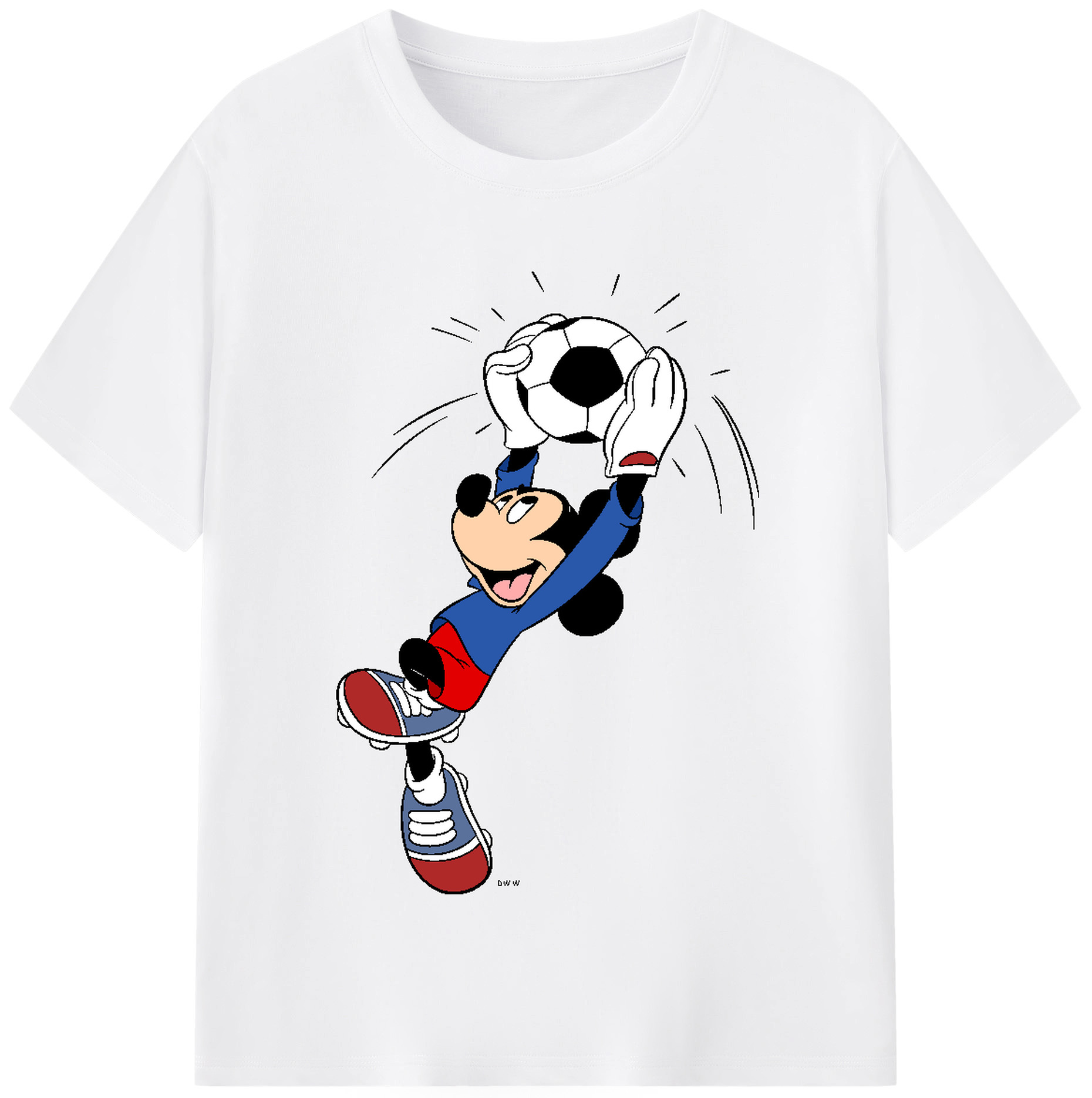 （画像用） ミッキーマウス Mickey Mouse 綿100％半袖Tシャツ（フロントプリント）