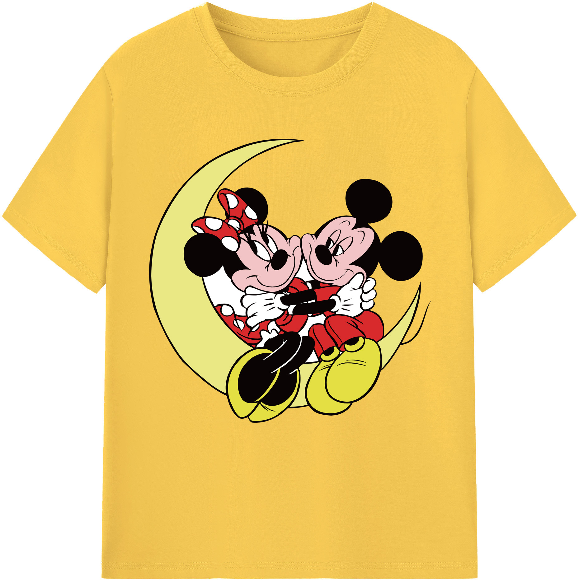 （画像用） ミッキーマウス Mickey Mouse 綿100％半袖Tシャツ（フロントプリント）