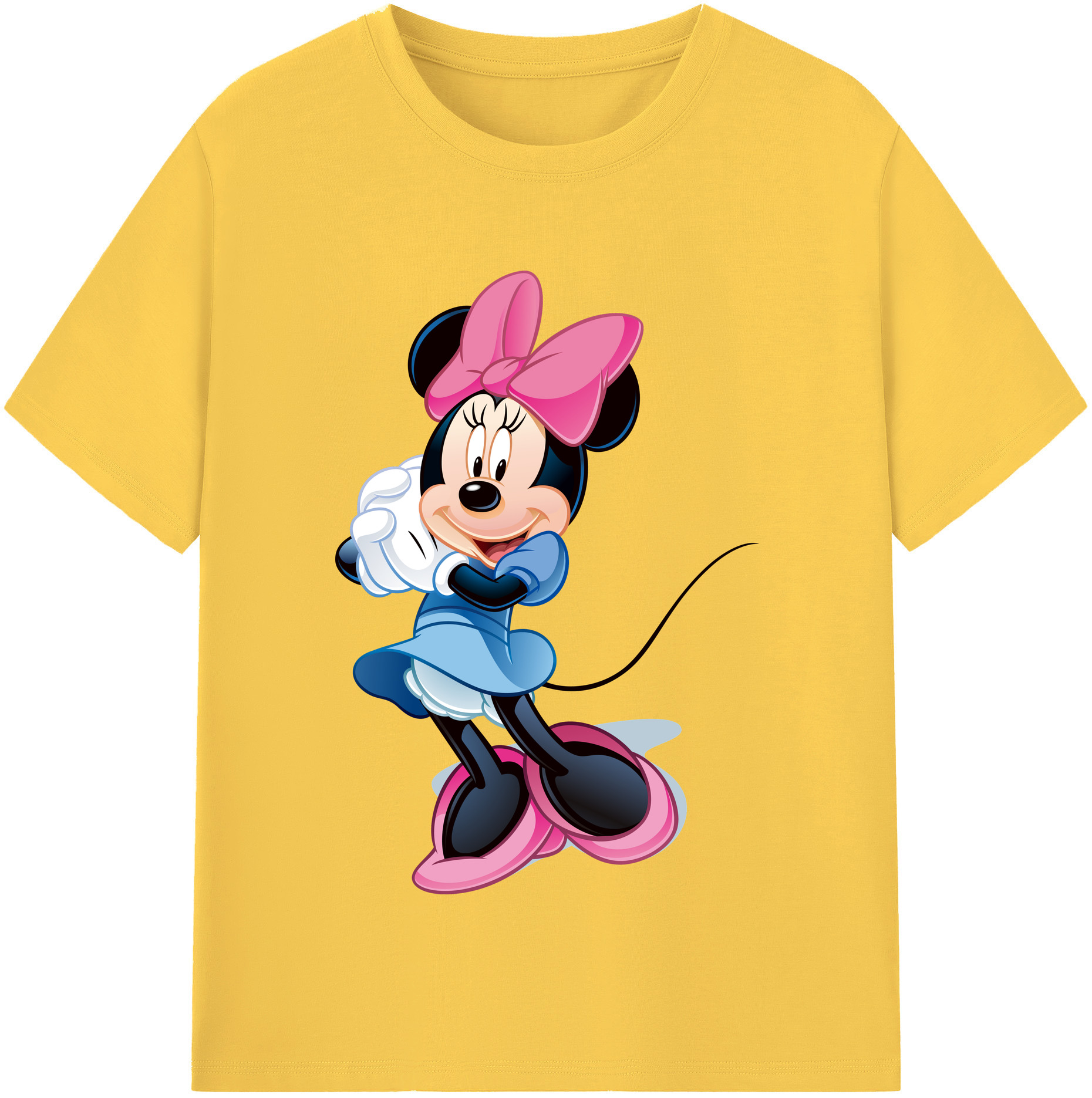 （画像用） ミッキーマウス Mickey Mouse 綿100％半袖Tシャツ（フロントプリント）
