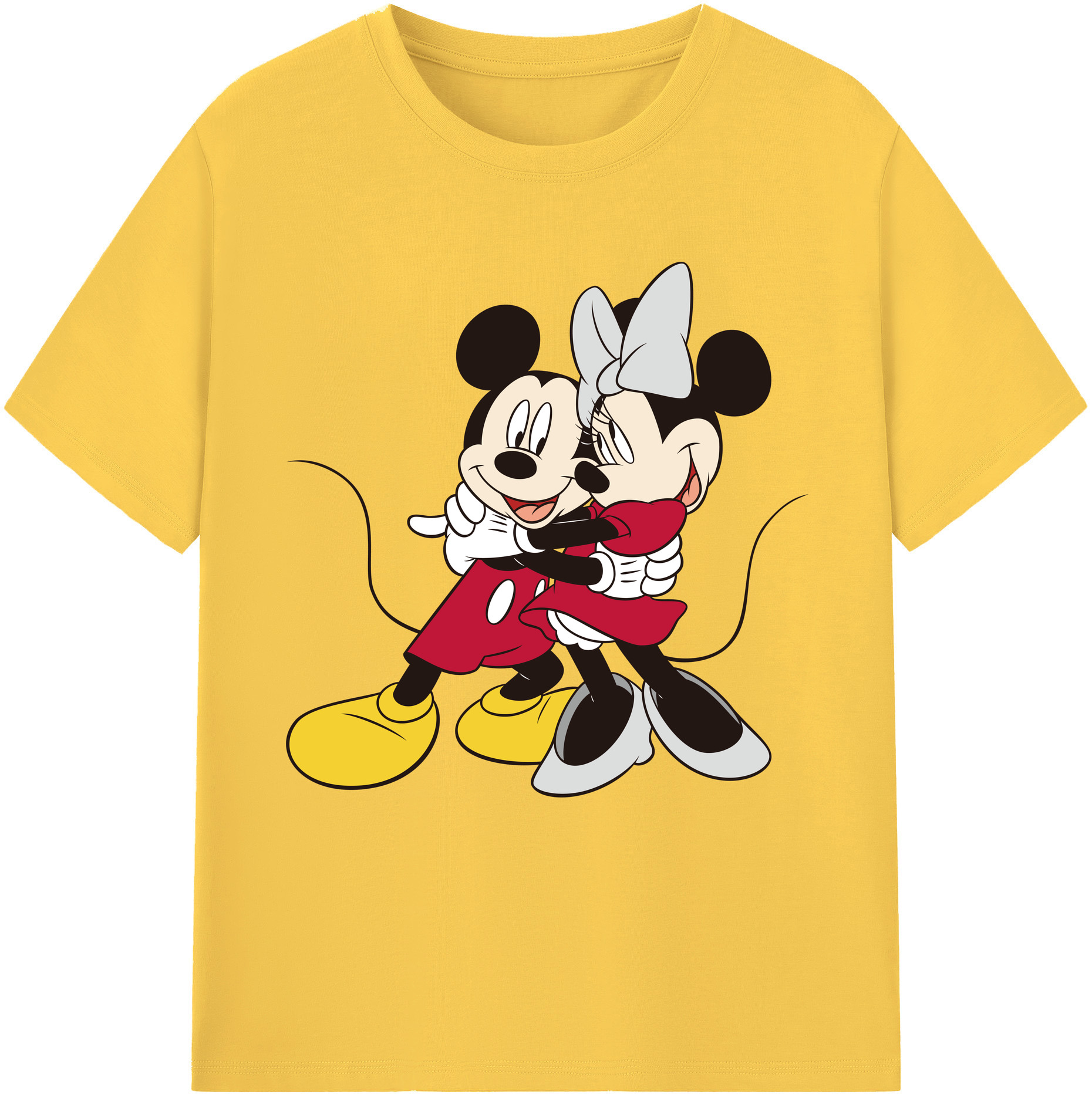 （画像用） ミッキーマウス Mickey Mouse 綿100％半袖Tシャツ（フロントプリント）