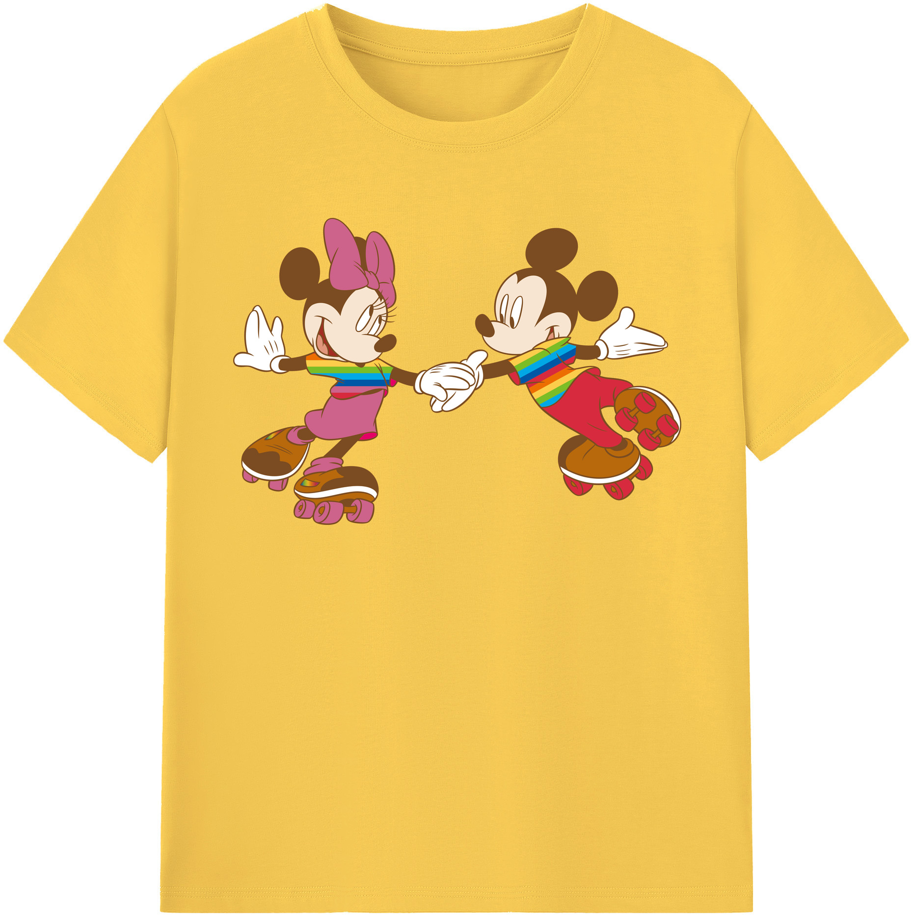 （画像用） ミッキーマウス Mickey Mouse 綿100％半袖Tシャツ（フロントプリント）