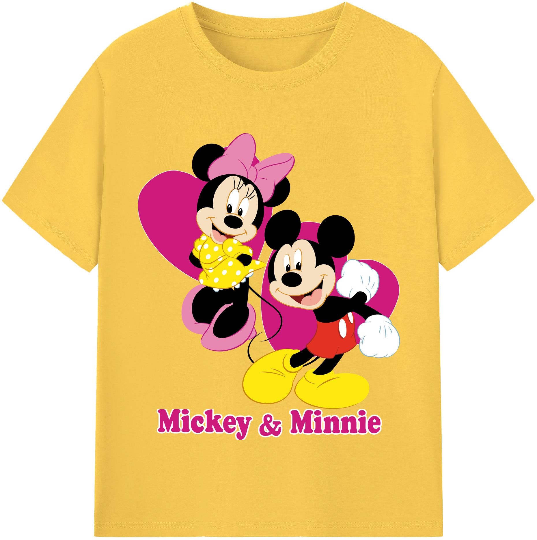 （画像用） ミッキーマウス Mickey Mouse 綿100％半袖Tシャツ（フロントプリント）