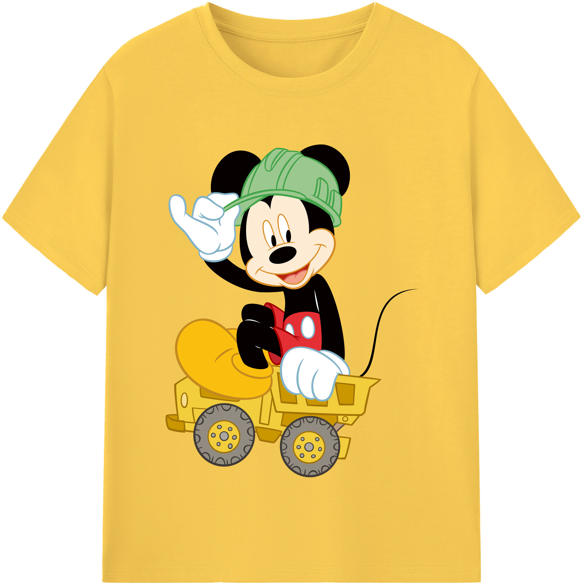 （画像用） ミッキーマウス Mickey Mouse 綿100％半袖Tシャツ（フロントプリント）