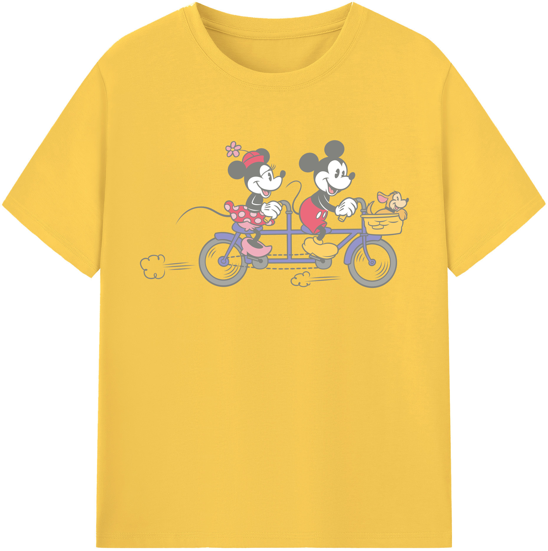 （画像用） ミッキーマウス Mickey Mouse 綿100％半袖Tシャツ（フロントプリント）