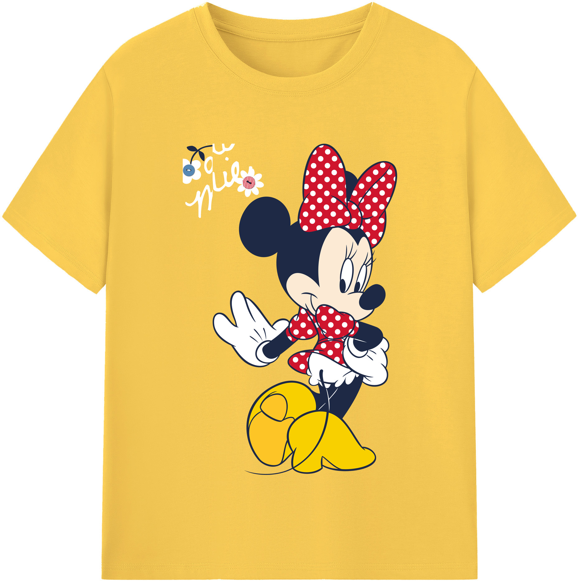 （画像用） ミッキーマウス Mickey Mouse 綿100％半袖Tシャツ（フロントプリント）