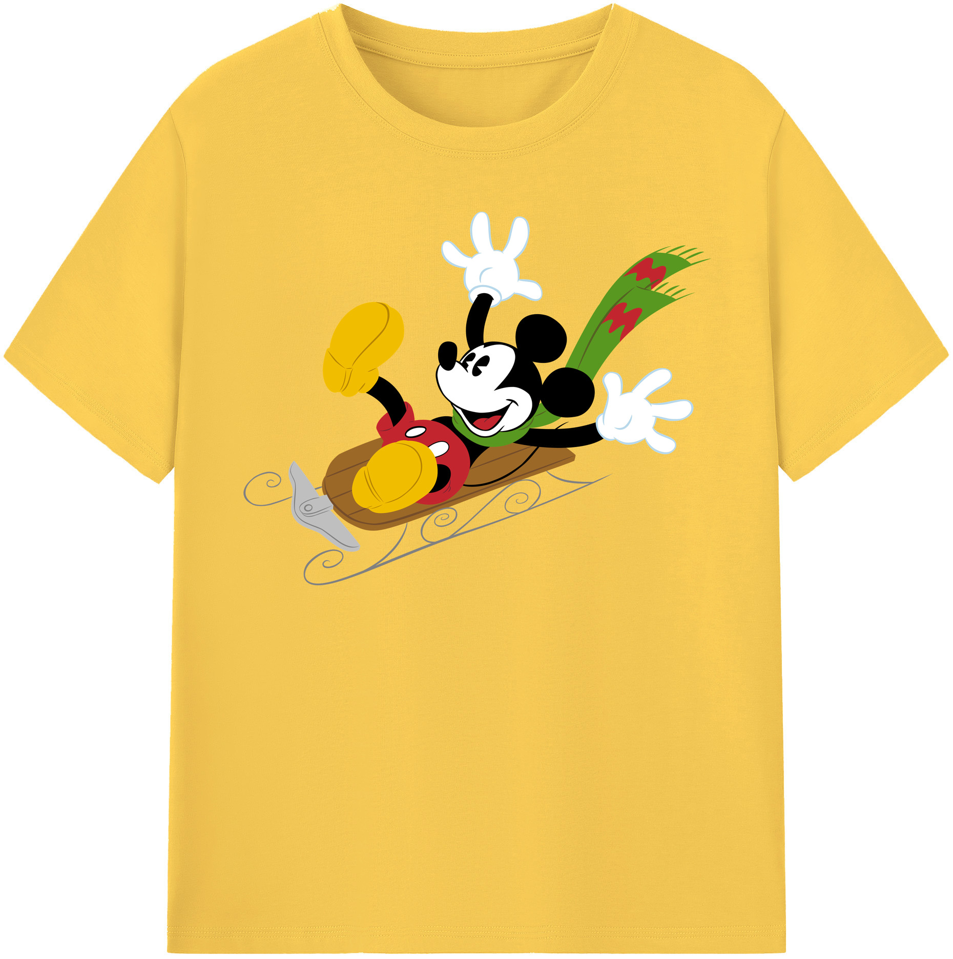 （画像用） ミッキーマウス Mickey Mouse 綿100％半袖Tシャツ（フロントプリント）