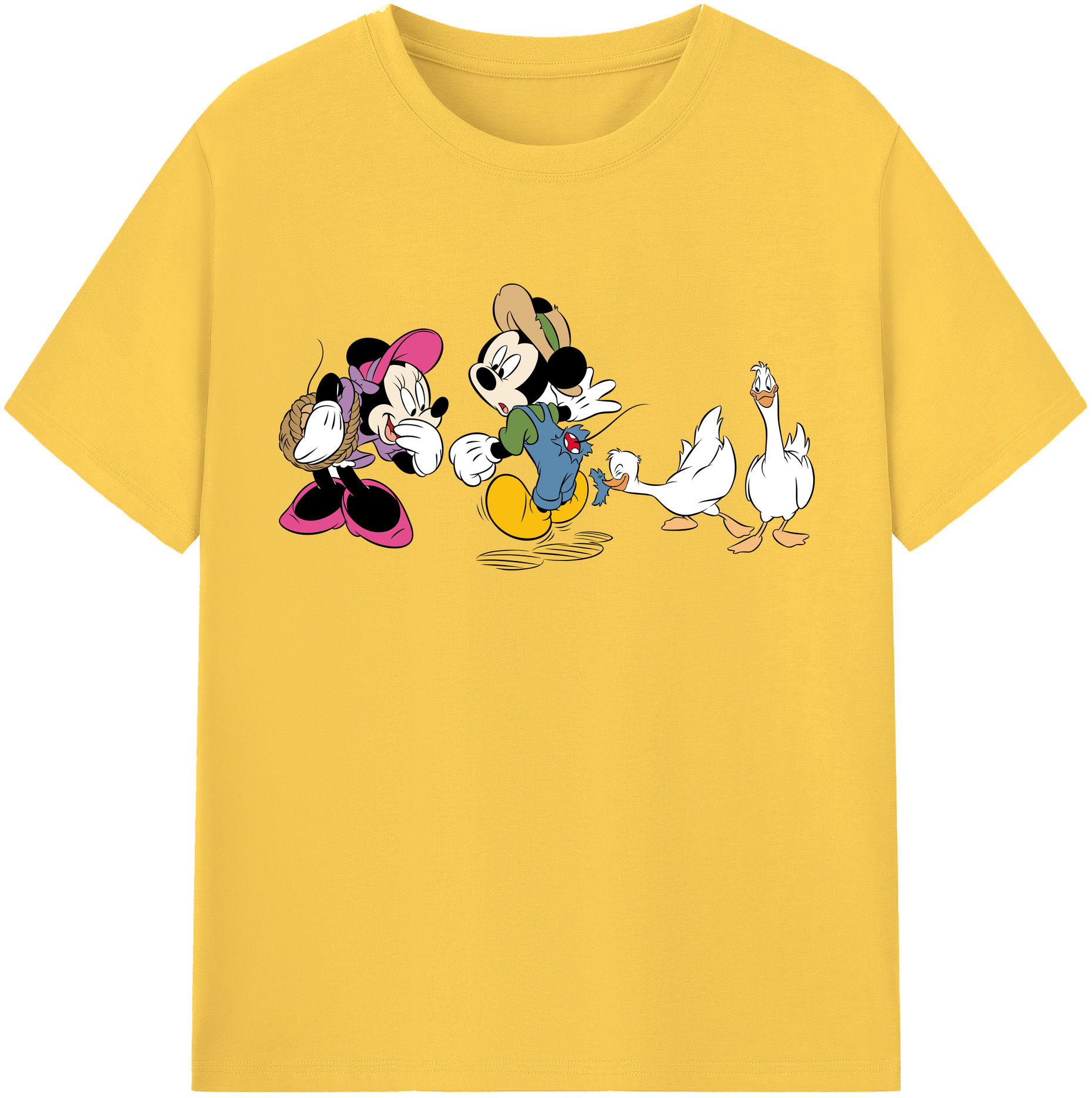 （画像用） ミッキーマウス Mickey Mouse 綿100％半袖Tシャツ（フロントプリント）