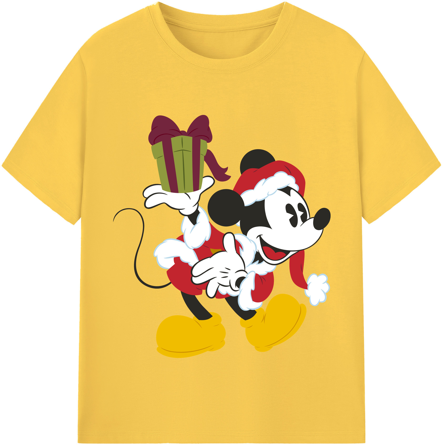 （画像用） ミッキーマウス Mickey Mouse 綿100％半袖Tシャツ（フロントプリント）