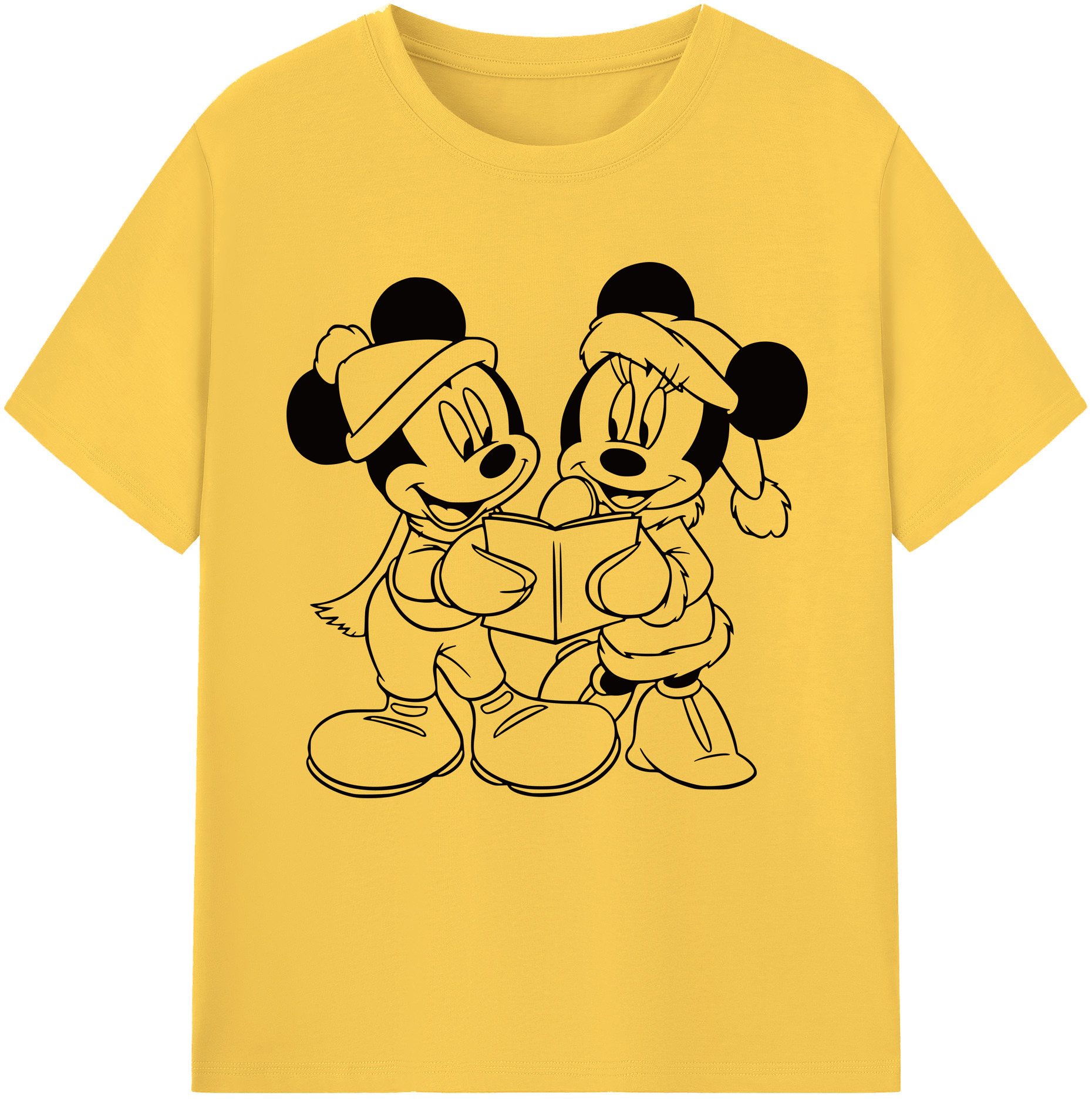 （画像用） ミッキーマウス Mickey Mouse 綿100％半袖Tシャツ（フロントプリント）