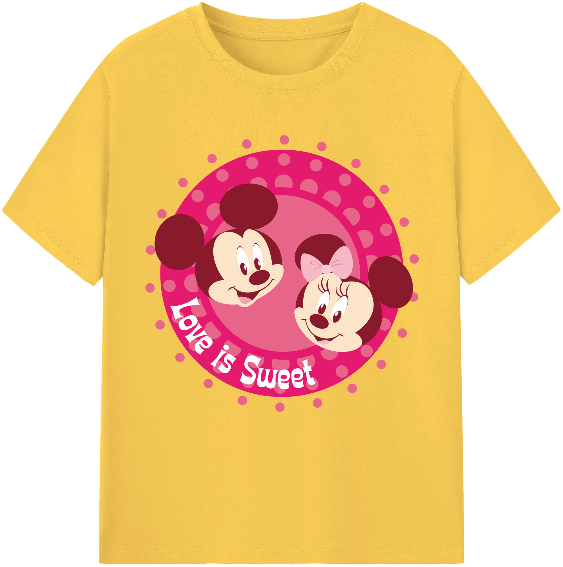 （画像用） ミッキーマウス Mickey Mouse 綿100％半袖Tシャツ（フロントプリント）