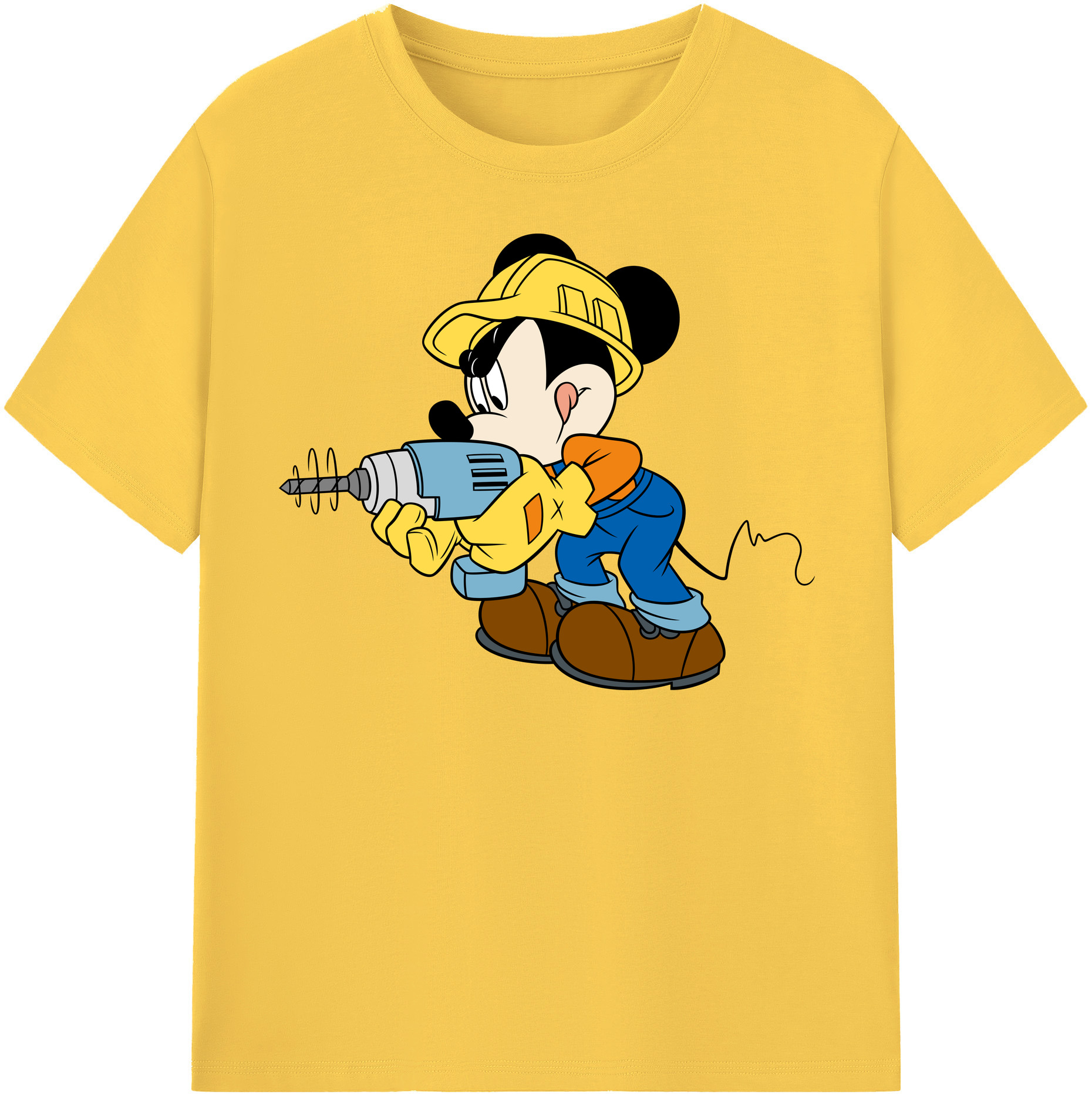 （画像用） ミッキーマウス Mickey Mouse 綿100％半袖Tシャツ（フロントプリント）