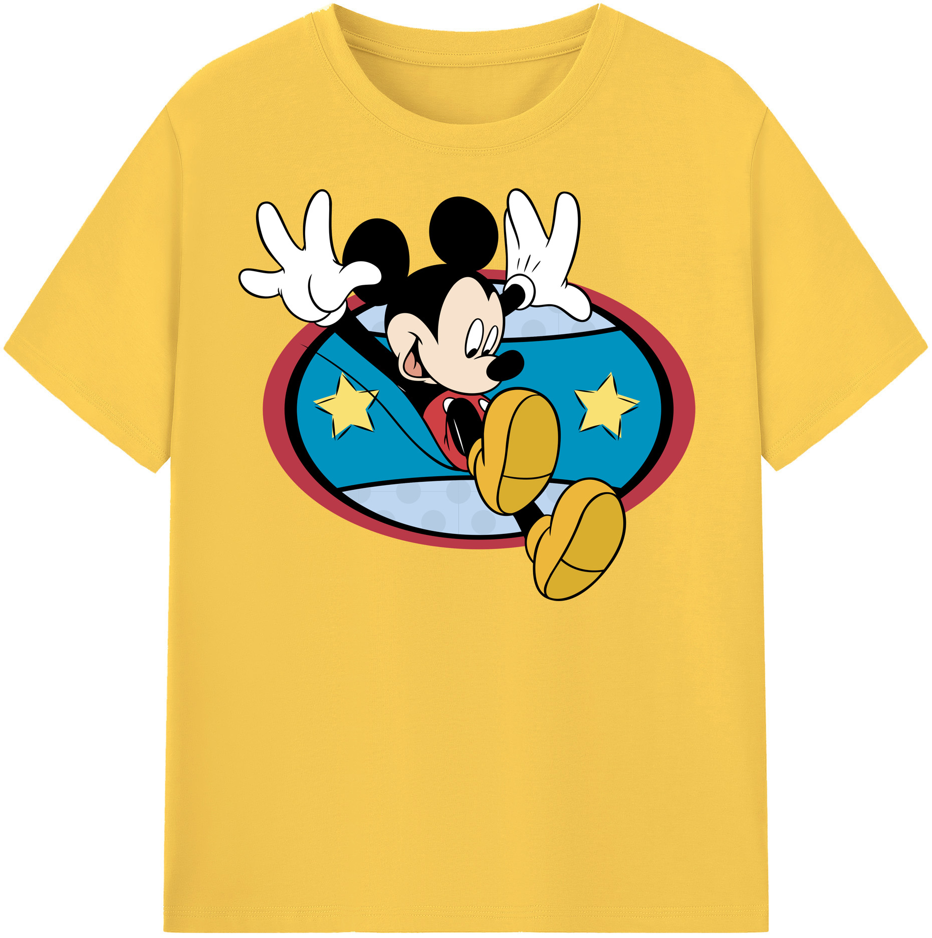 （画像用） ミッキーマウス Mickey Mouse 綿100％半袖Tシャツ（フロントプリント）