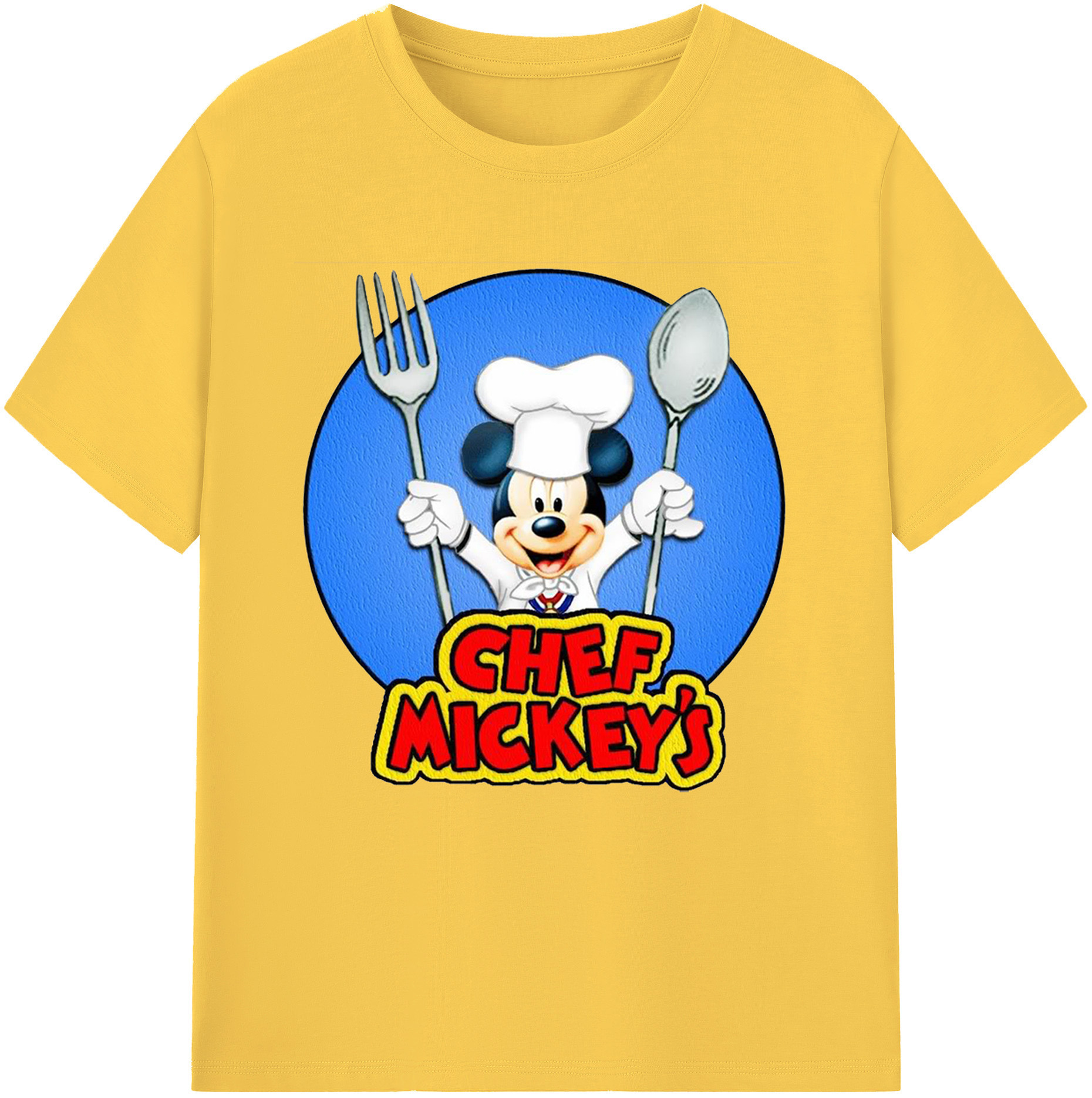 （画像用） ミッキーマウス Mickey Mouse 綿100％半袖Tシャツ（フロントプリント）