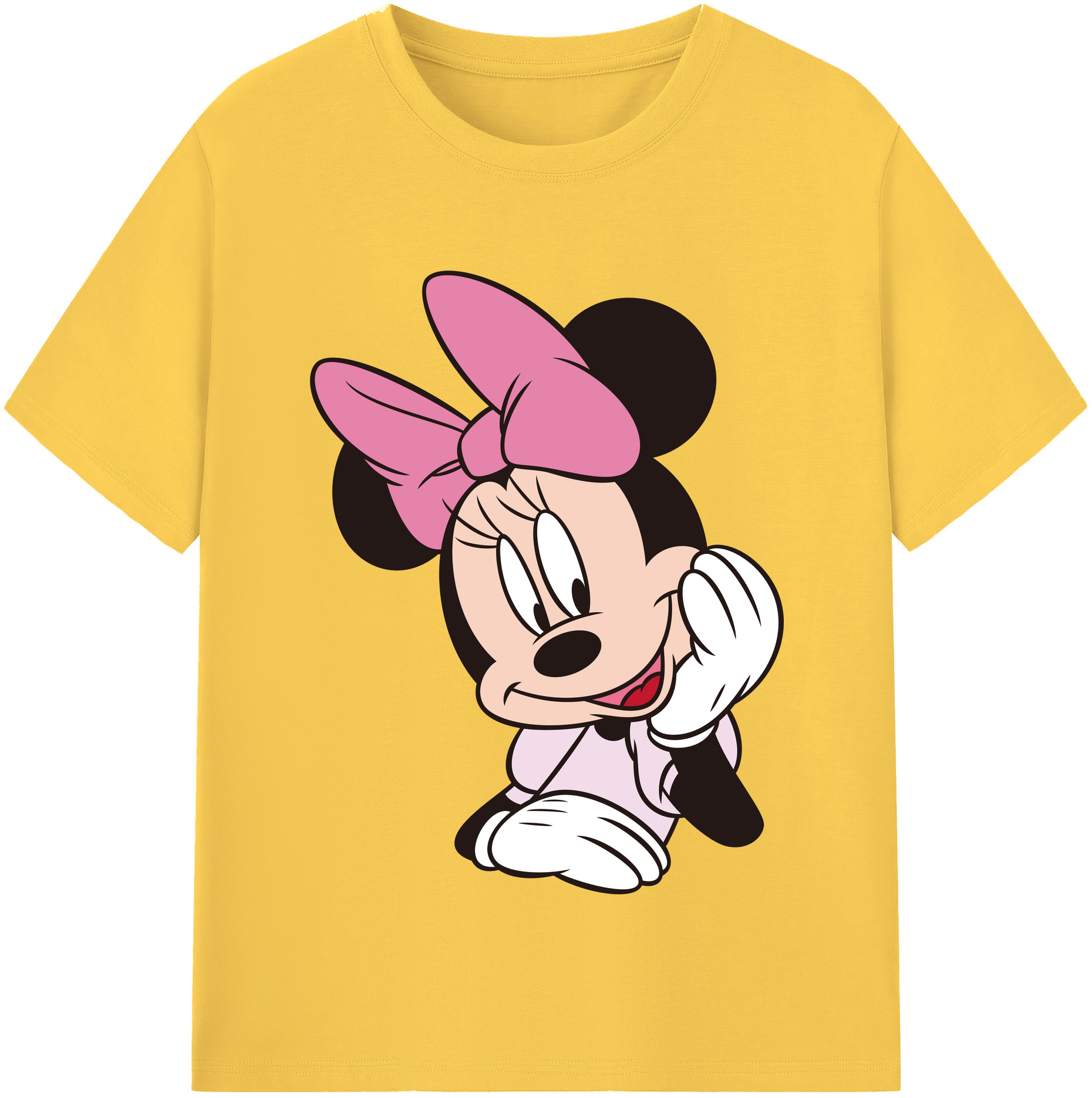 （画像用） ミッキーマウス Mickey Mouse 綿100％半袖Tシャツ（フロントプリント）