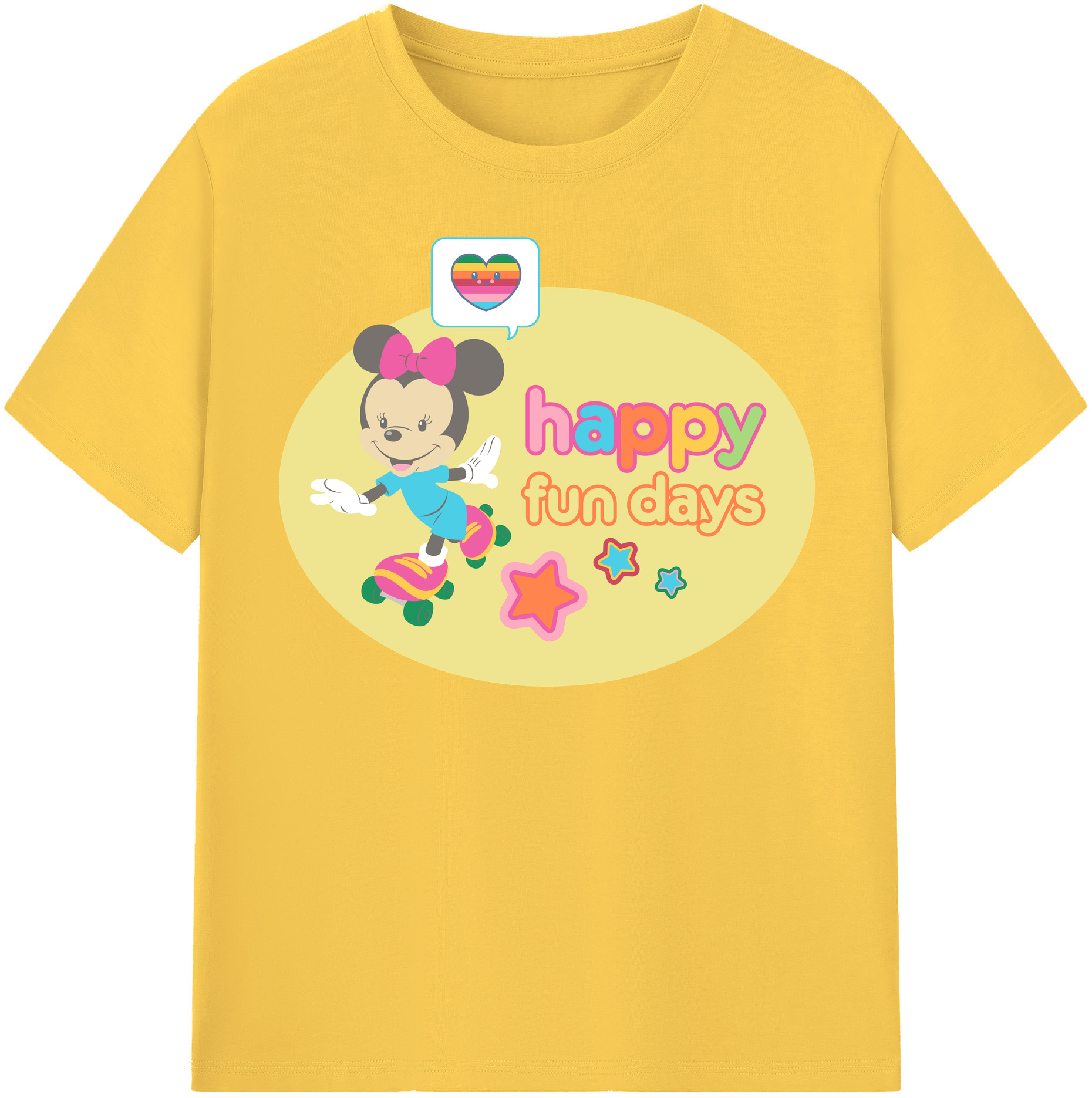 （画像用） ミッキーマウス Mickey Mouse 綿100％半袖Tシャツ（フロントプリント）