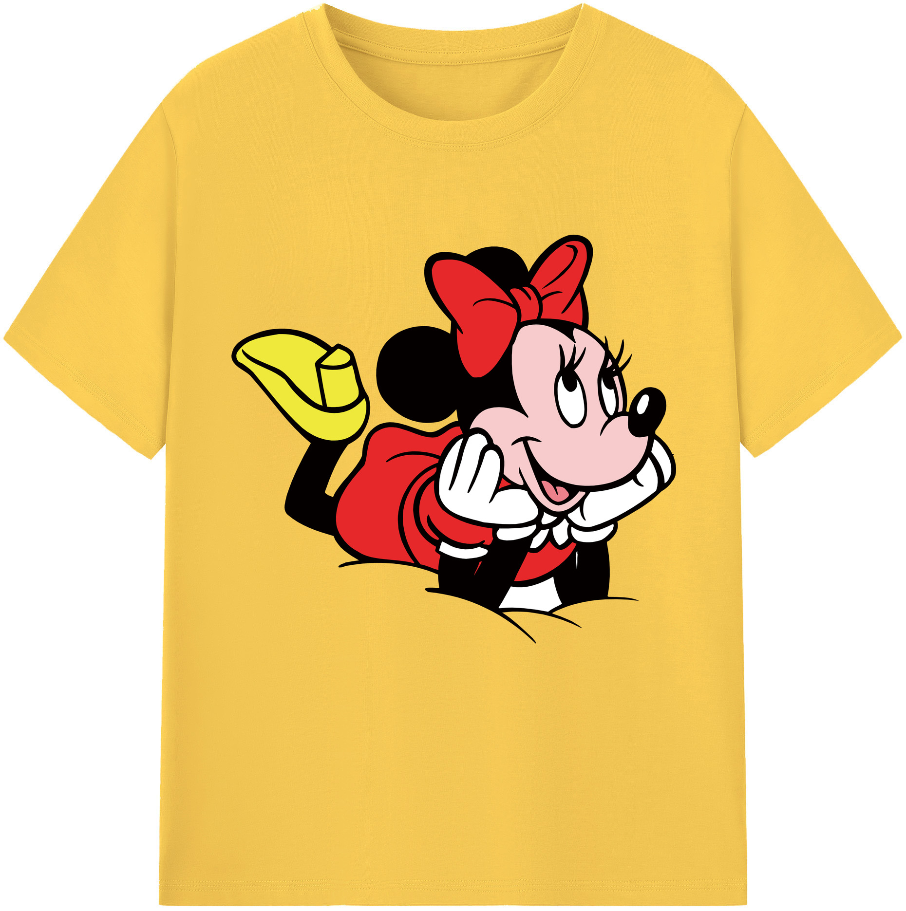 （画像用） ミッキーマウス Mickey Mouse 綿100％半袖Tシャツ（フロントプリント）