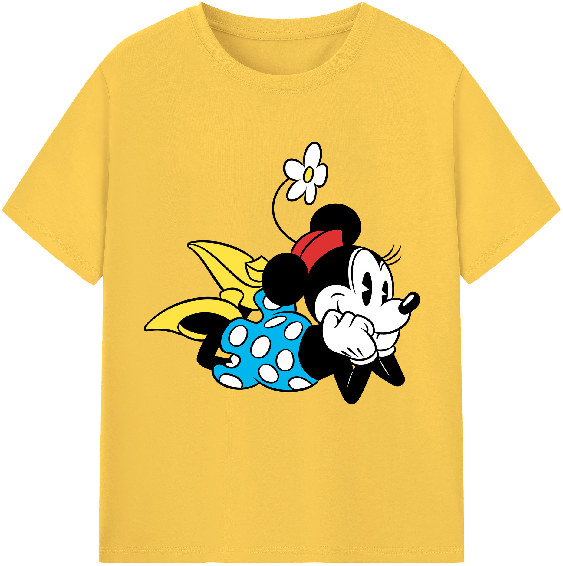 （画像用） ミッキーマウス Mickey Mouse 綿100％半袖Tシャツ（フロントプリント）
