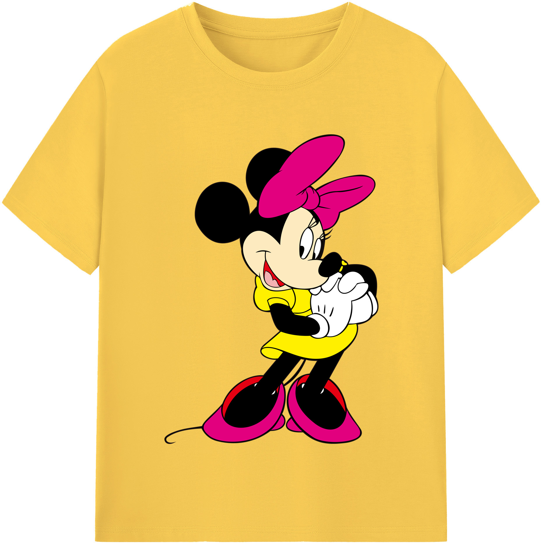 （画像用） ミッキーマウス Mickey Mouse 綿100％半袖Tシャツ（フロントプリント）
