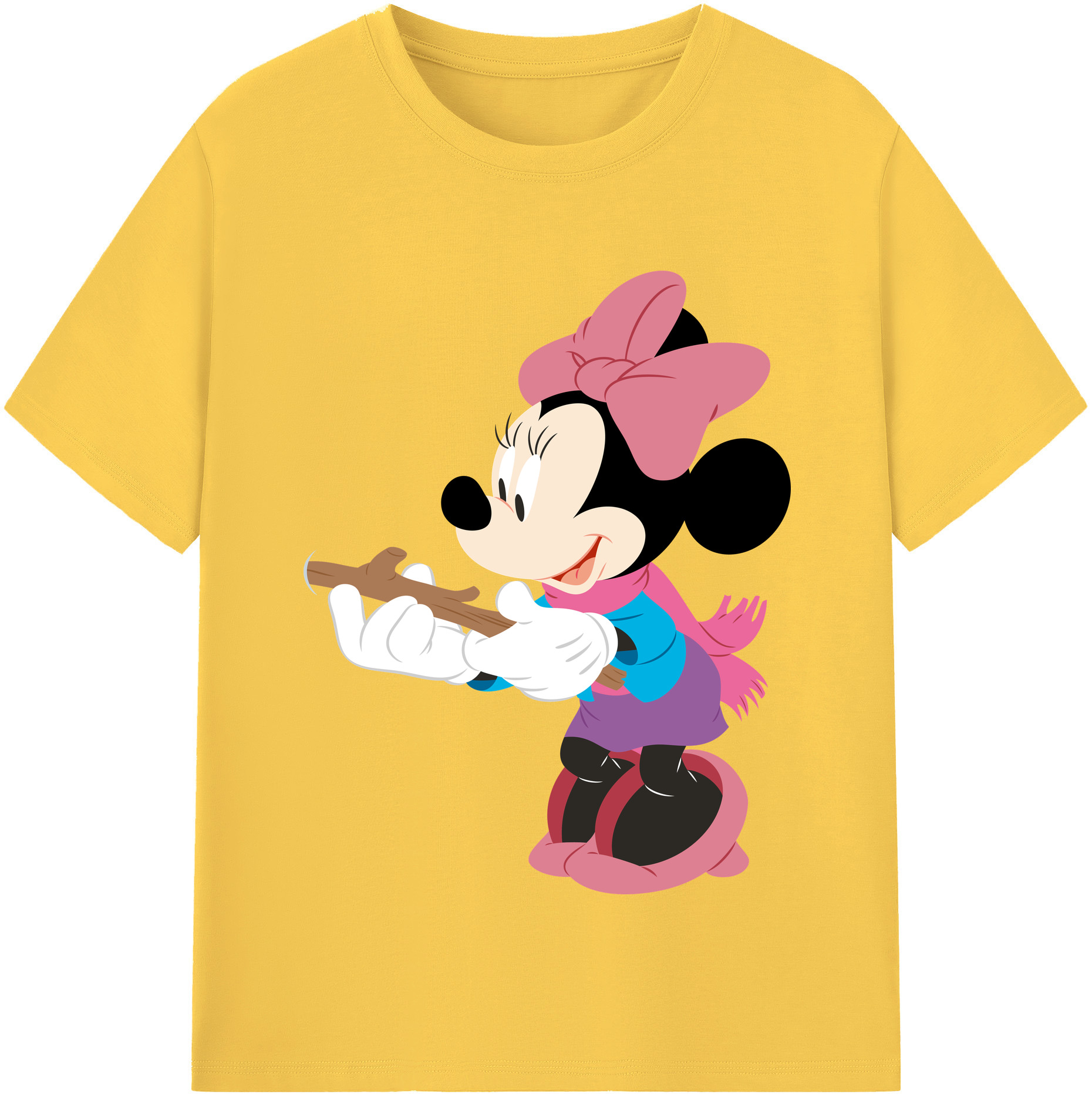 （画像用） ミッキーマウス Mickey Mouse 綿100％半袖Tシャツ（フロントプリント）