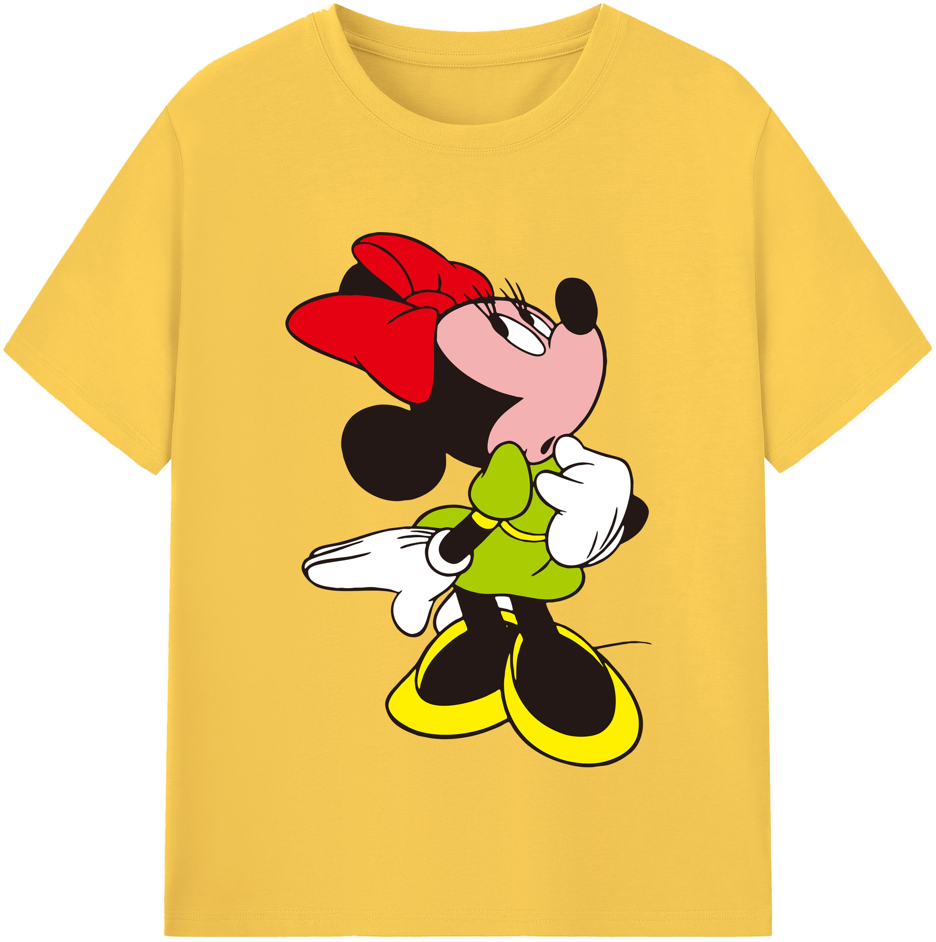 （画像用） ミッキーマウス Mickey Mouse 綿100％半袖Tシャツ（フロントプリント）