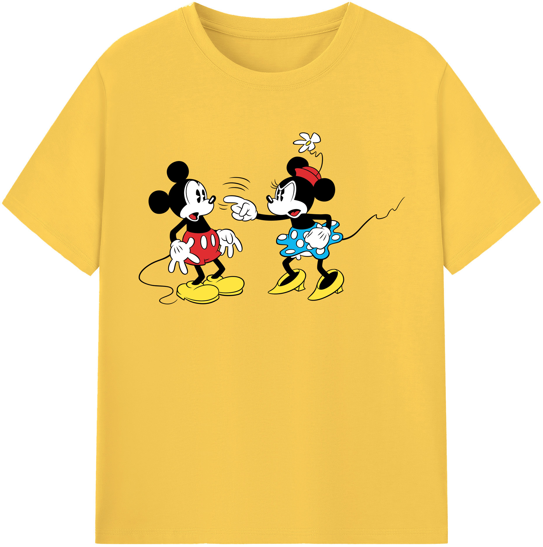 （画像用） ミッキーマウス Mickey Mouse 綿100％半袖Tシャツ（フロントプリント）