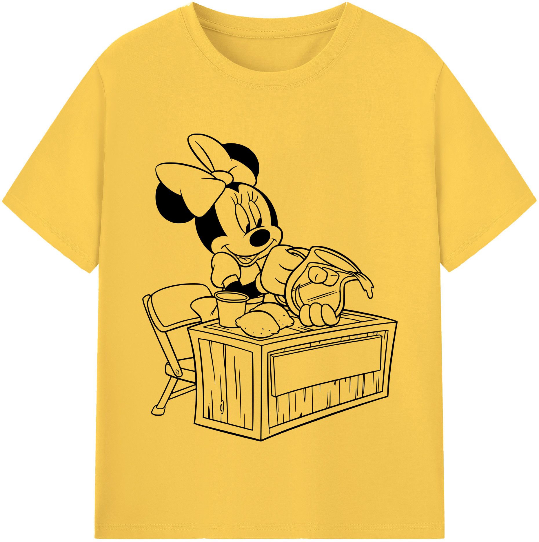 （画像用） ミッキーマウス Mickey Mouse 綿100％半袖Tシャツ（フロントプリント）