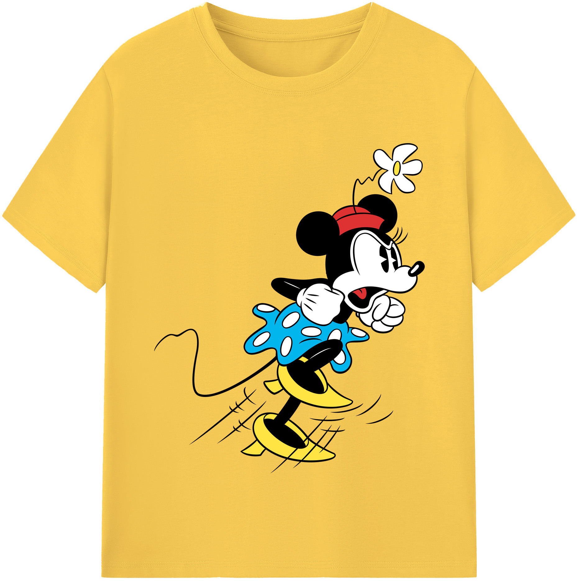 （画像用） ミッキーマウス Mickey Mouse 綿100％半袖Tシャツ（フロントプリント）