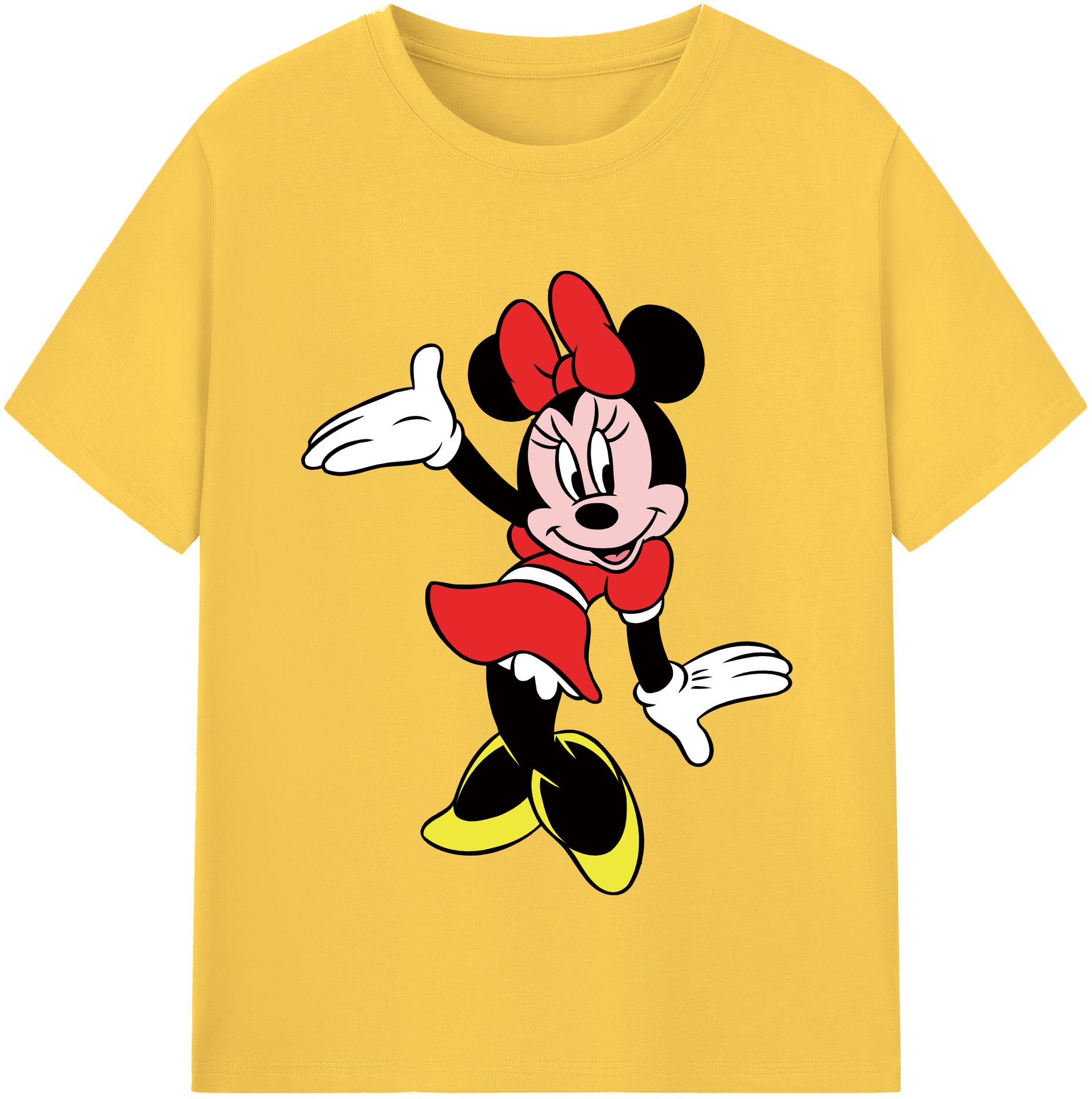 （画像用） ミッキーマウス Mickey Mouse 綿100％半袖Tシャツ（フロントプリント）